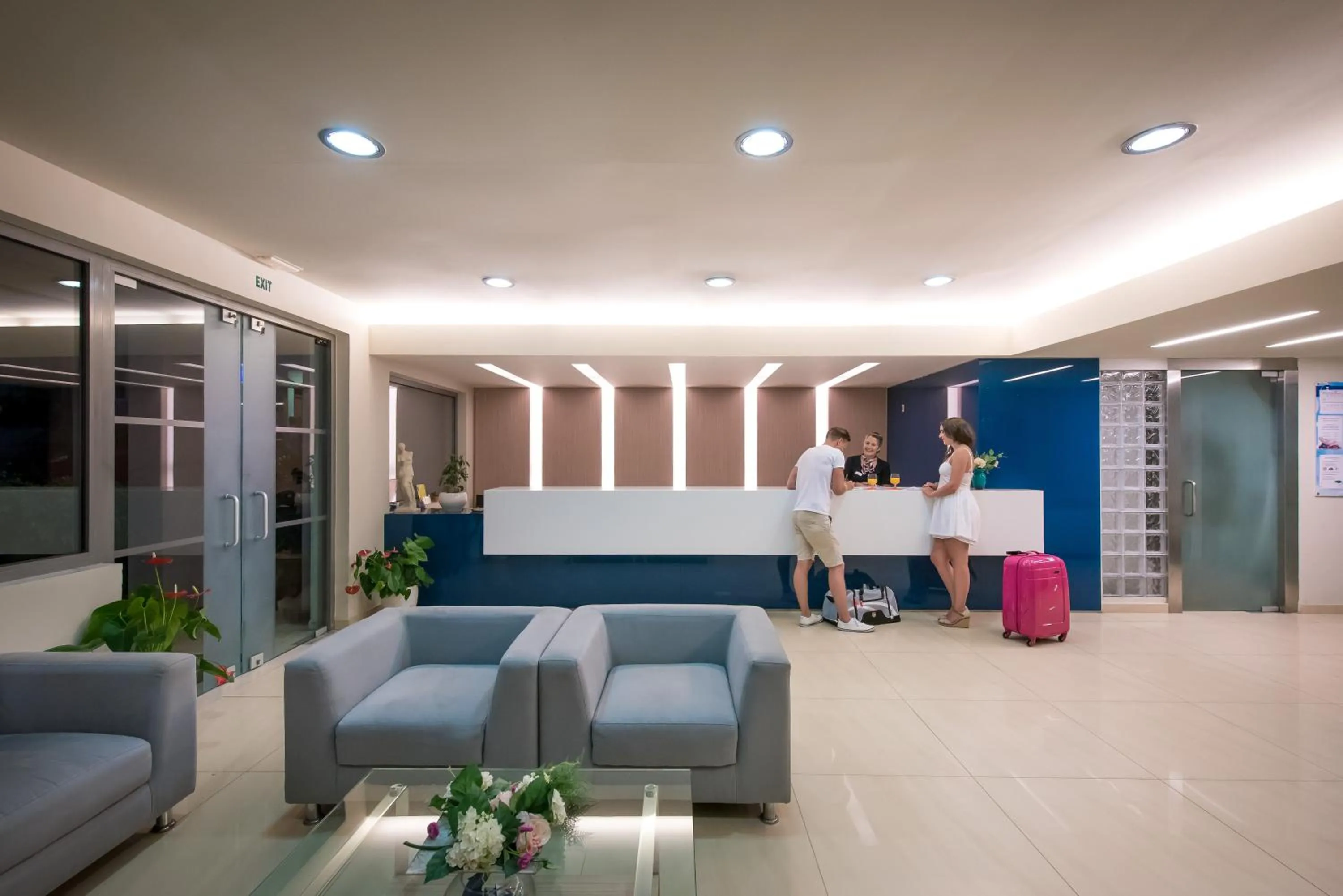 Lobby or reception in Corissia Beach hotel