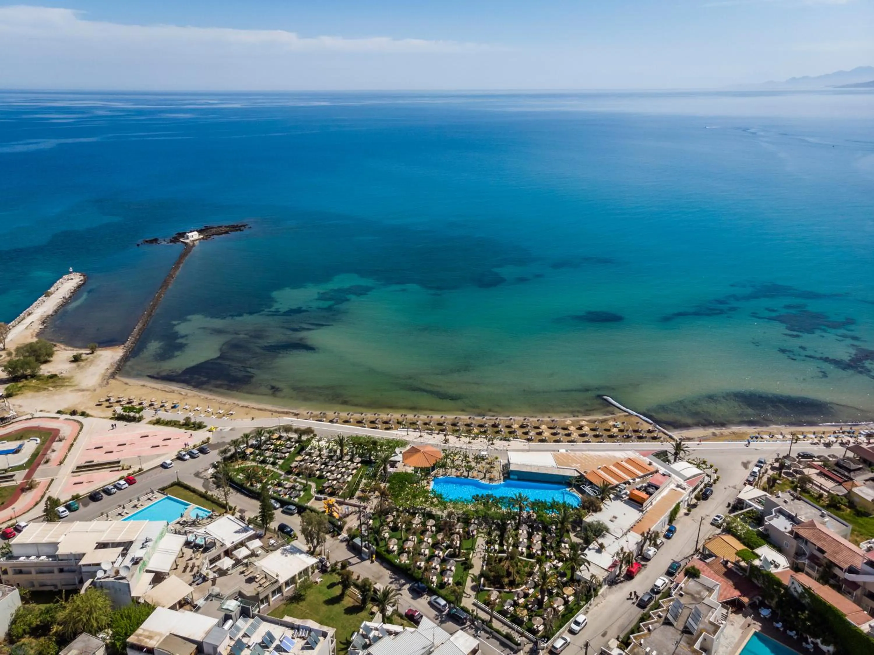 Bird's eye view in Corissia Beach hotel