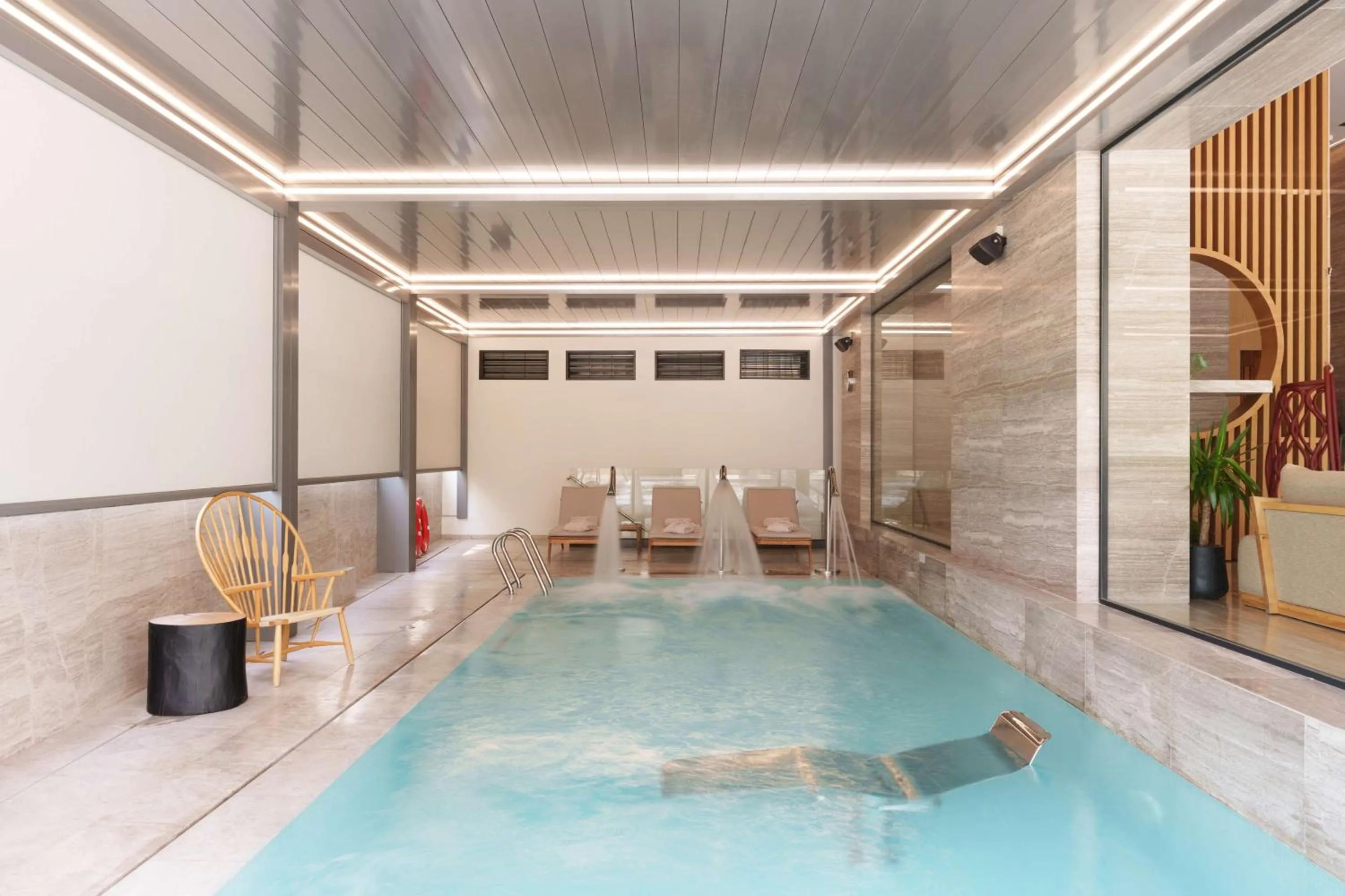 Pool view in Dusit Suites Hotel Athens