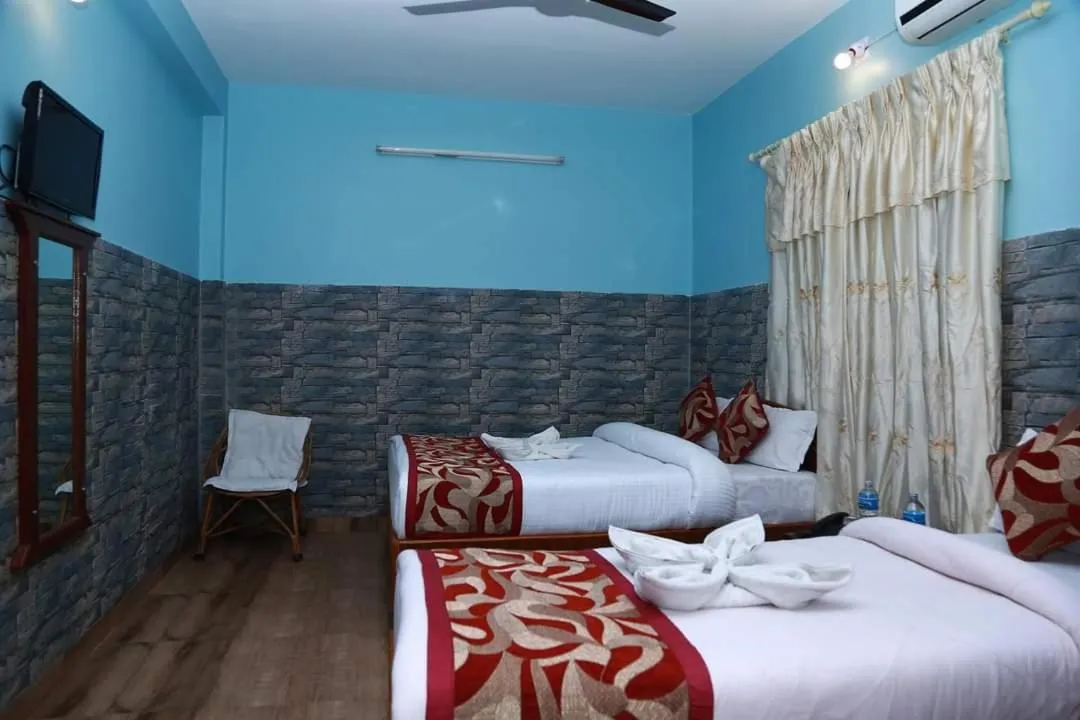 Bed in Hotel Center Inn Lake