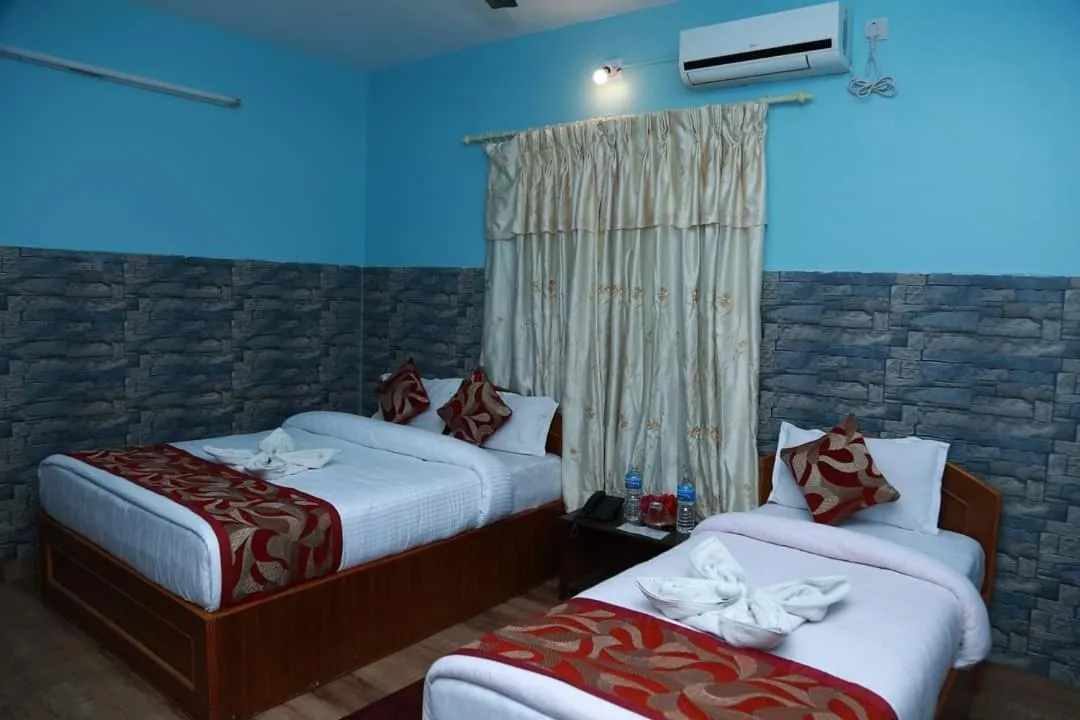 Bed in Hotel Center Inn Lake