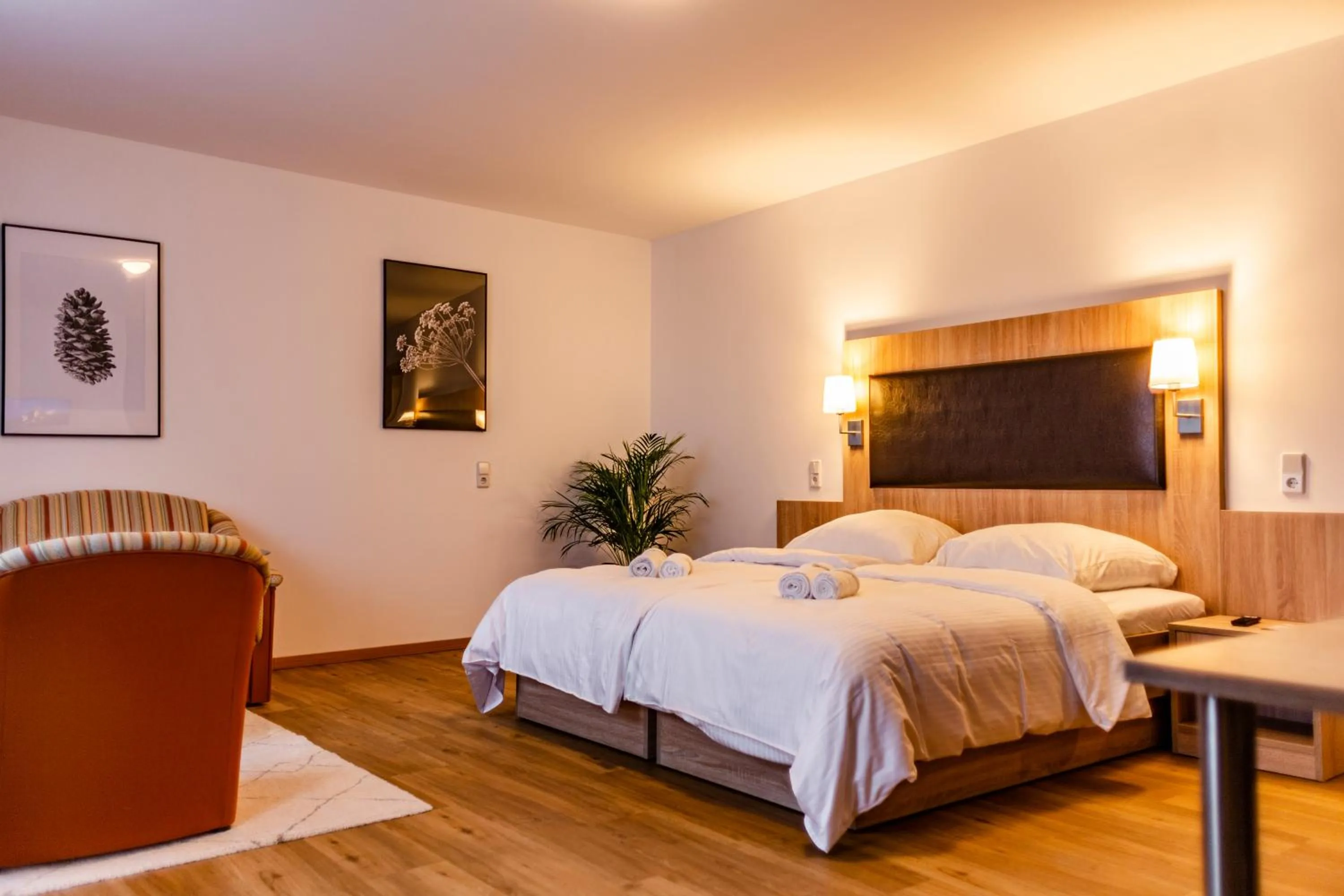 Bedroom, Bed in Motel Zur Dachsbaude