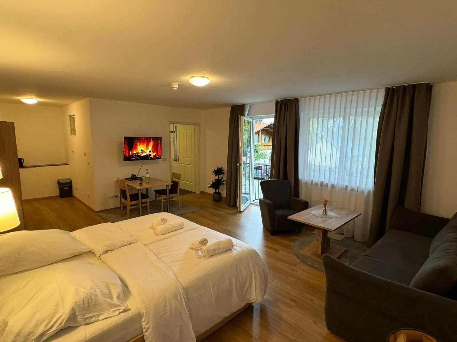 Bedroom, Bed in Motel Zur Dachsbaude