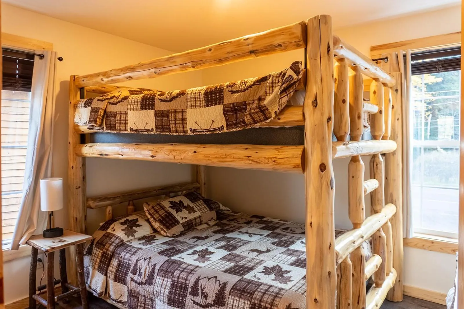 Bed in Keweenaw Waters Resort