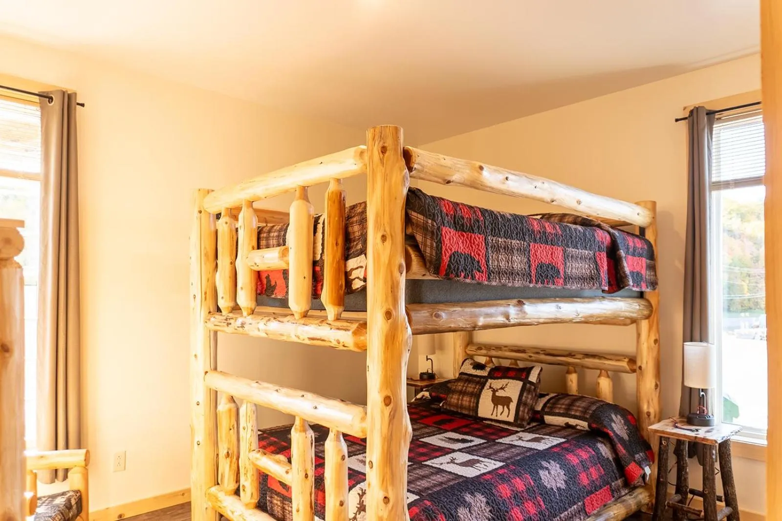 Bed in Keweenaw Waters Resort