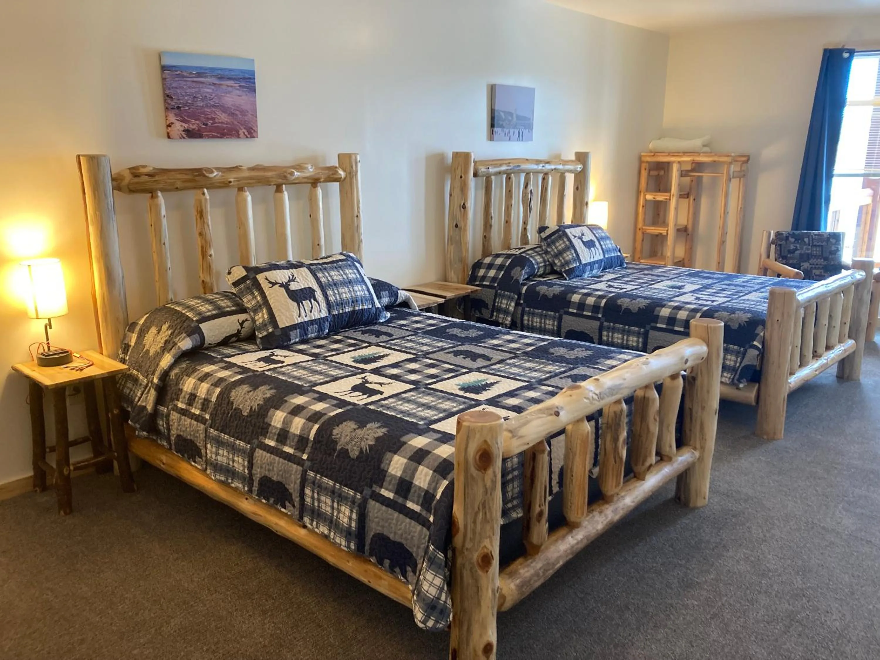 Bed in Keweenaw Waters Resort