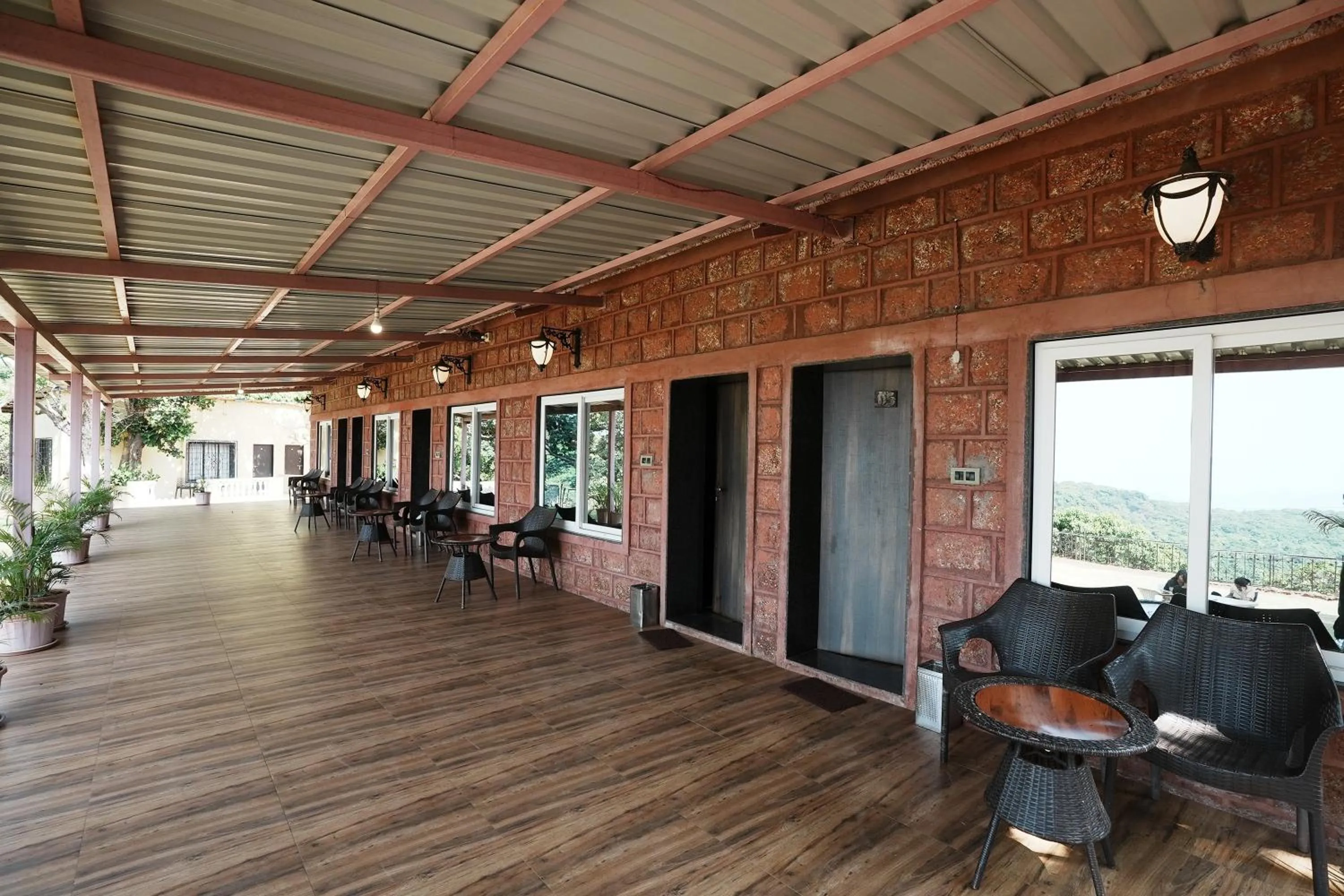 Patio in Dwarka Lawns Cottages