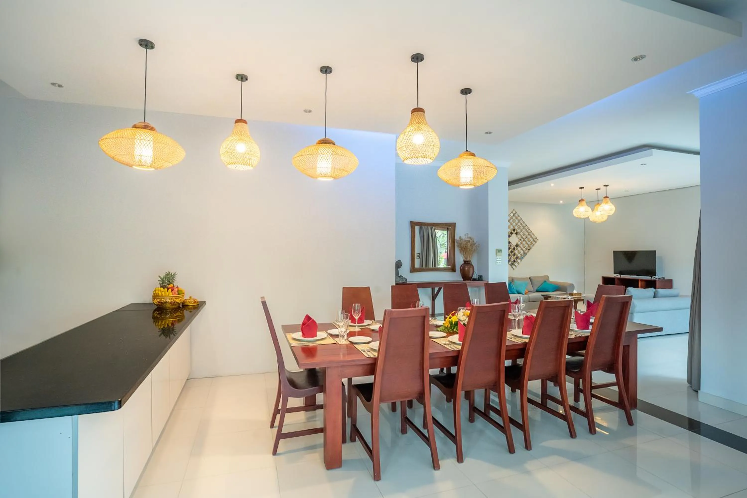 Dining area in Echo Suji Villa