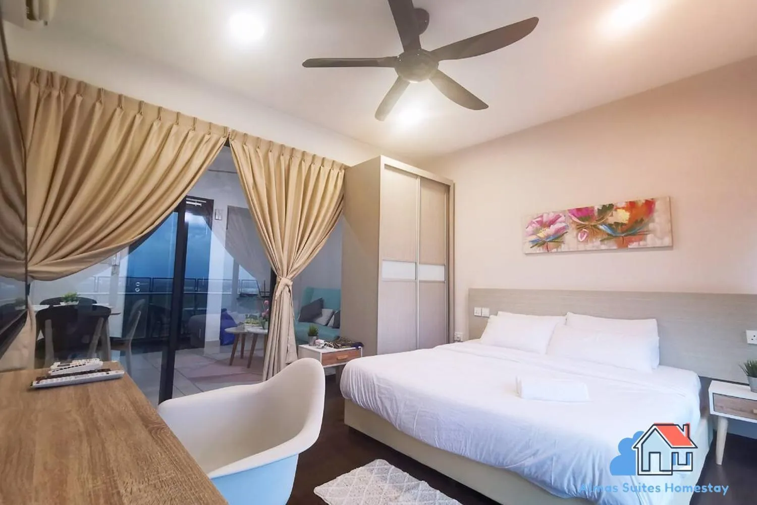 Bed in Almas Suites @ Puteri Harbour