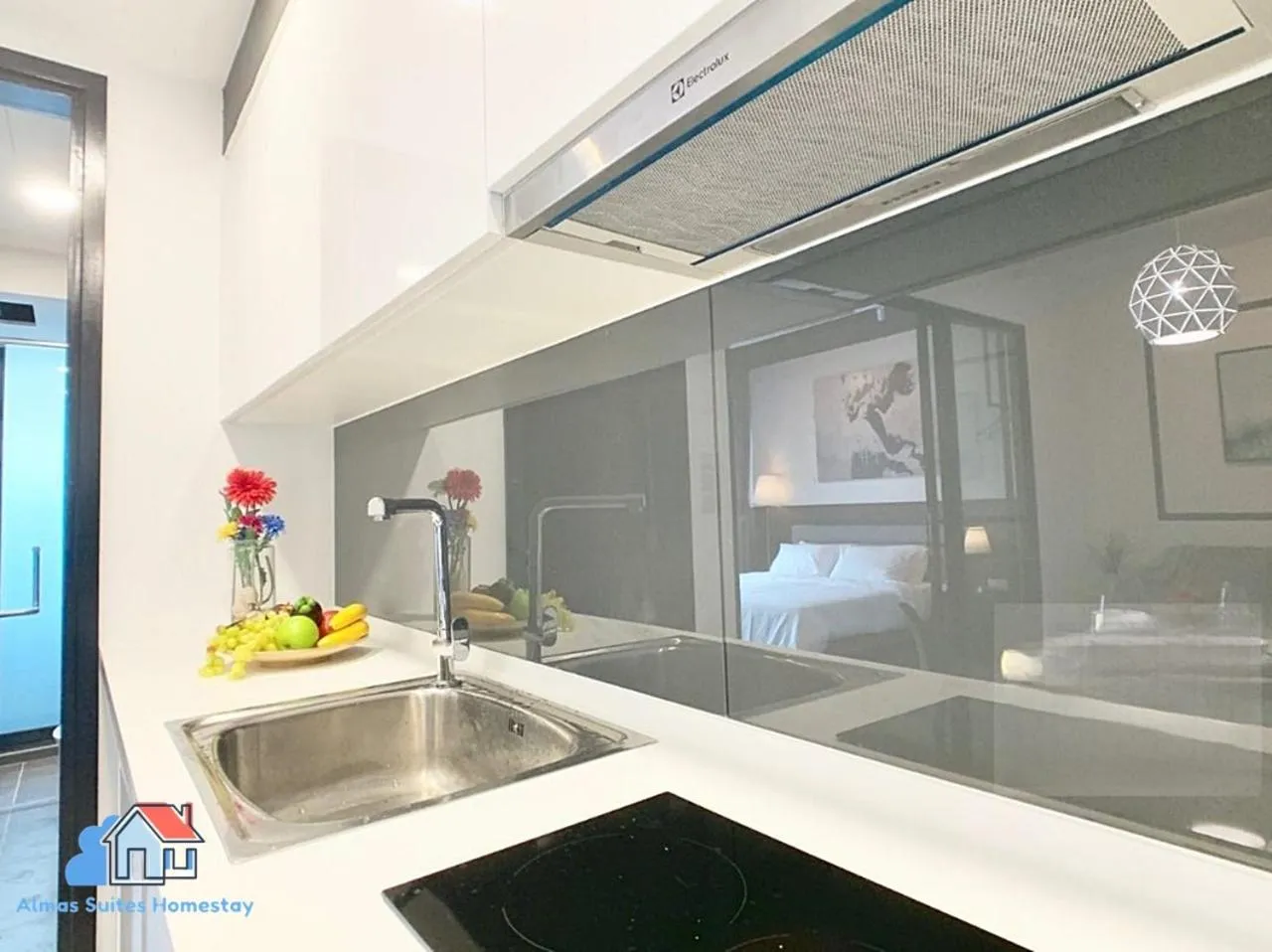 kitchen in Almas Suites @ Puteri Harbour