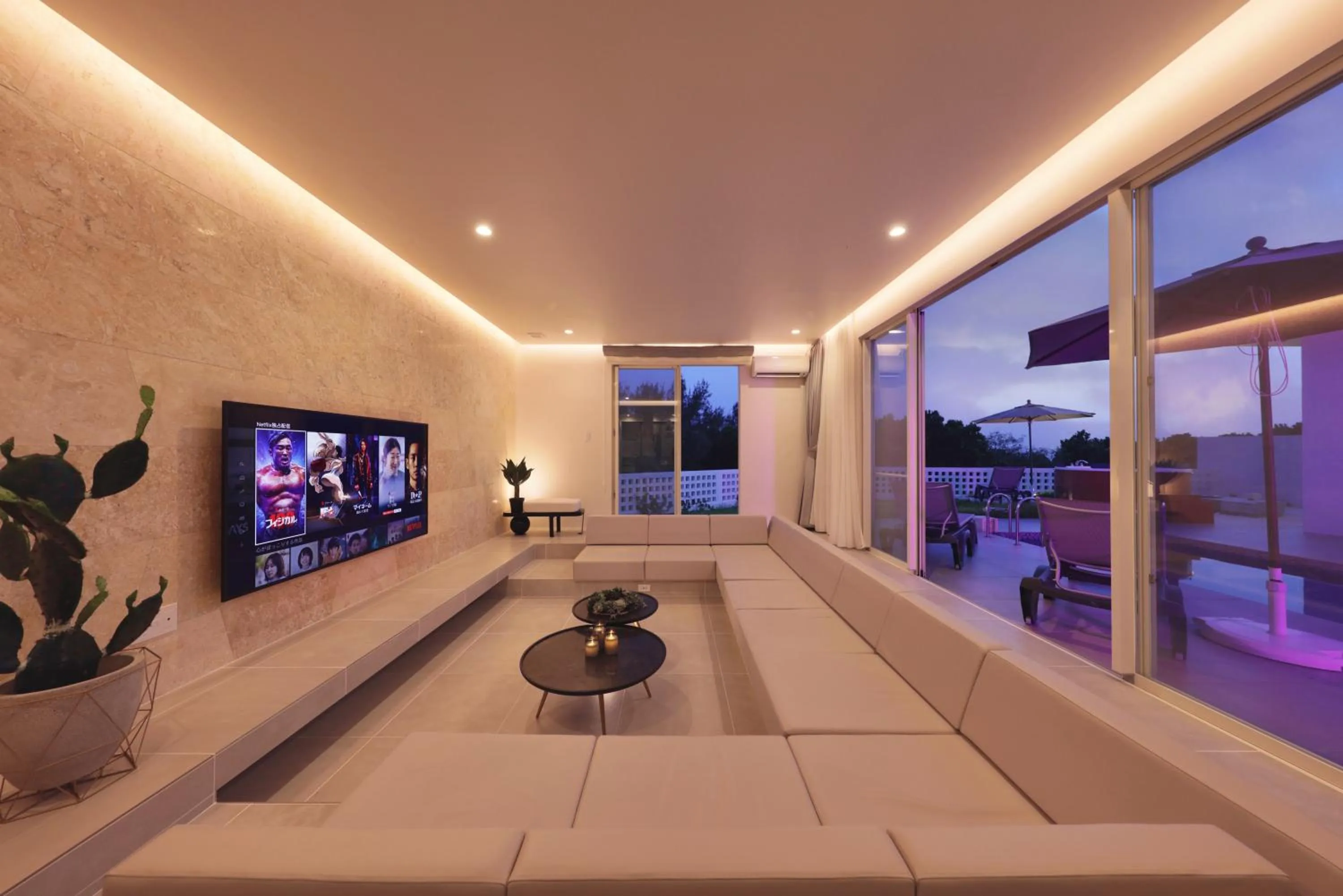 Living room in Crystal Villa Bayside