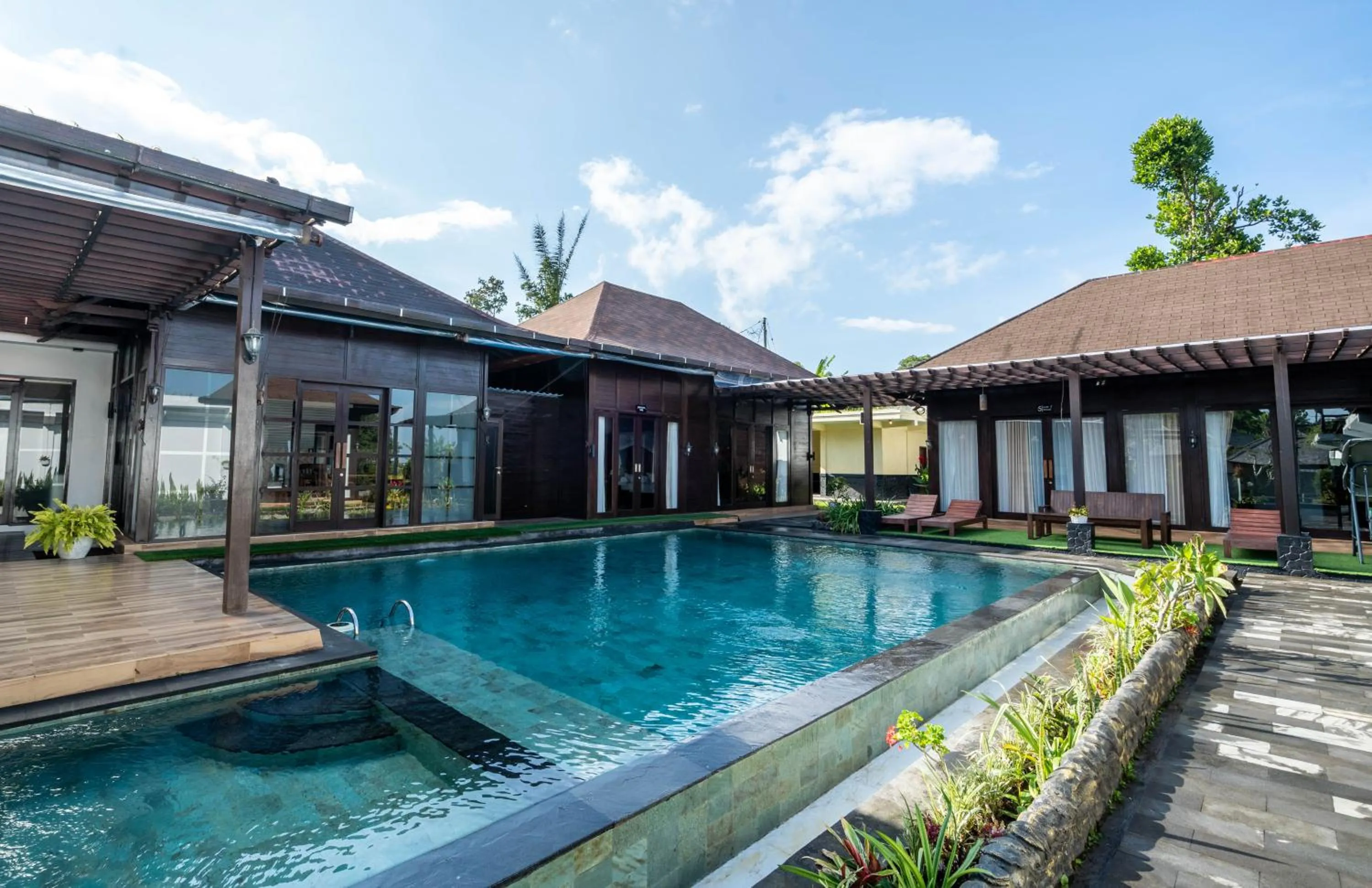 Pool view in Shankara Munduk Bali