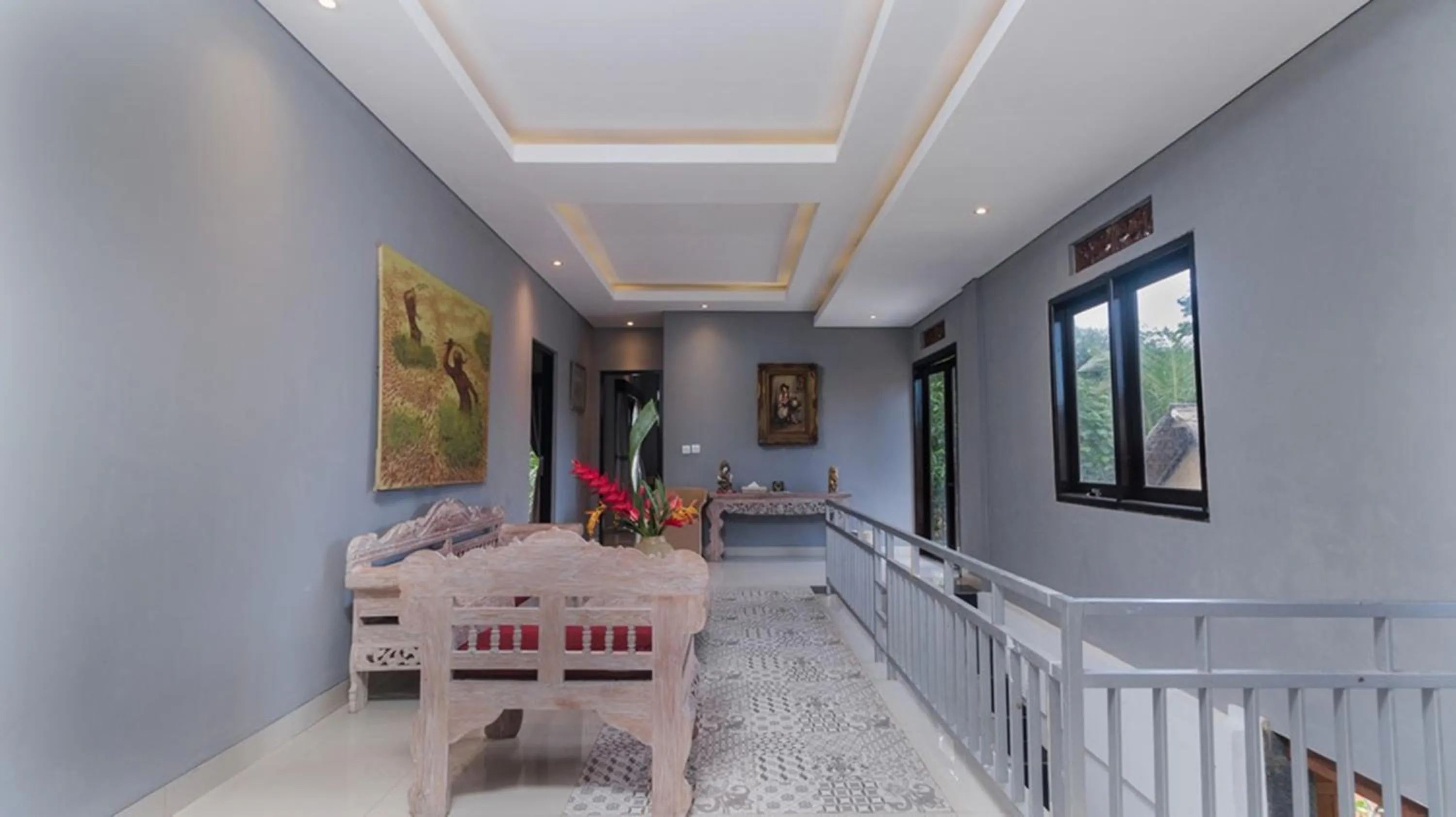 Living room, Bed in Nawa Sakti Ubud Suite