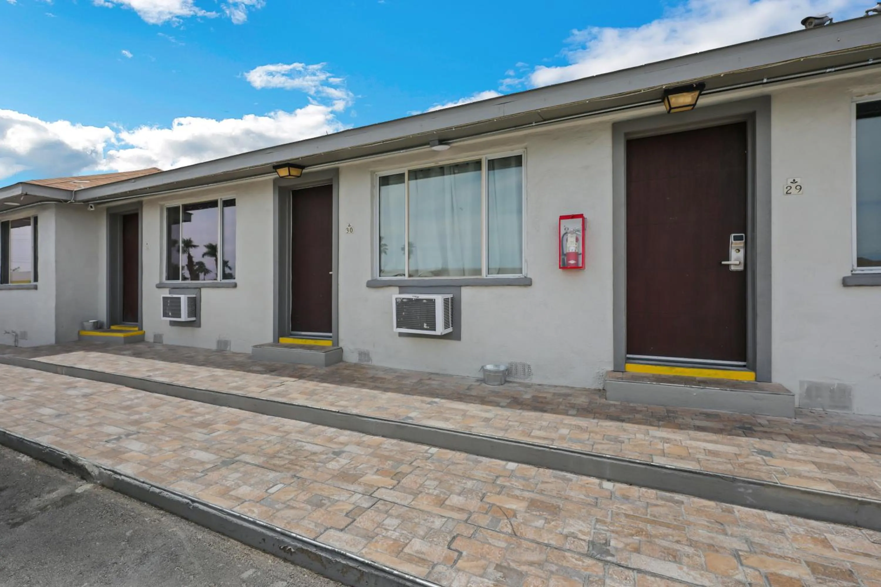 Property building in Desert Moon Motel