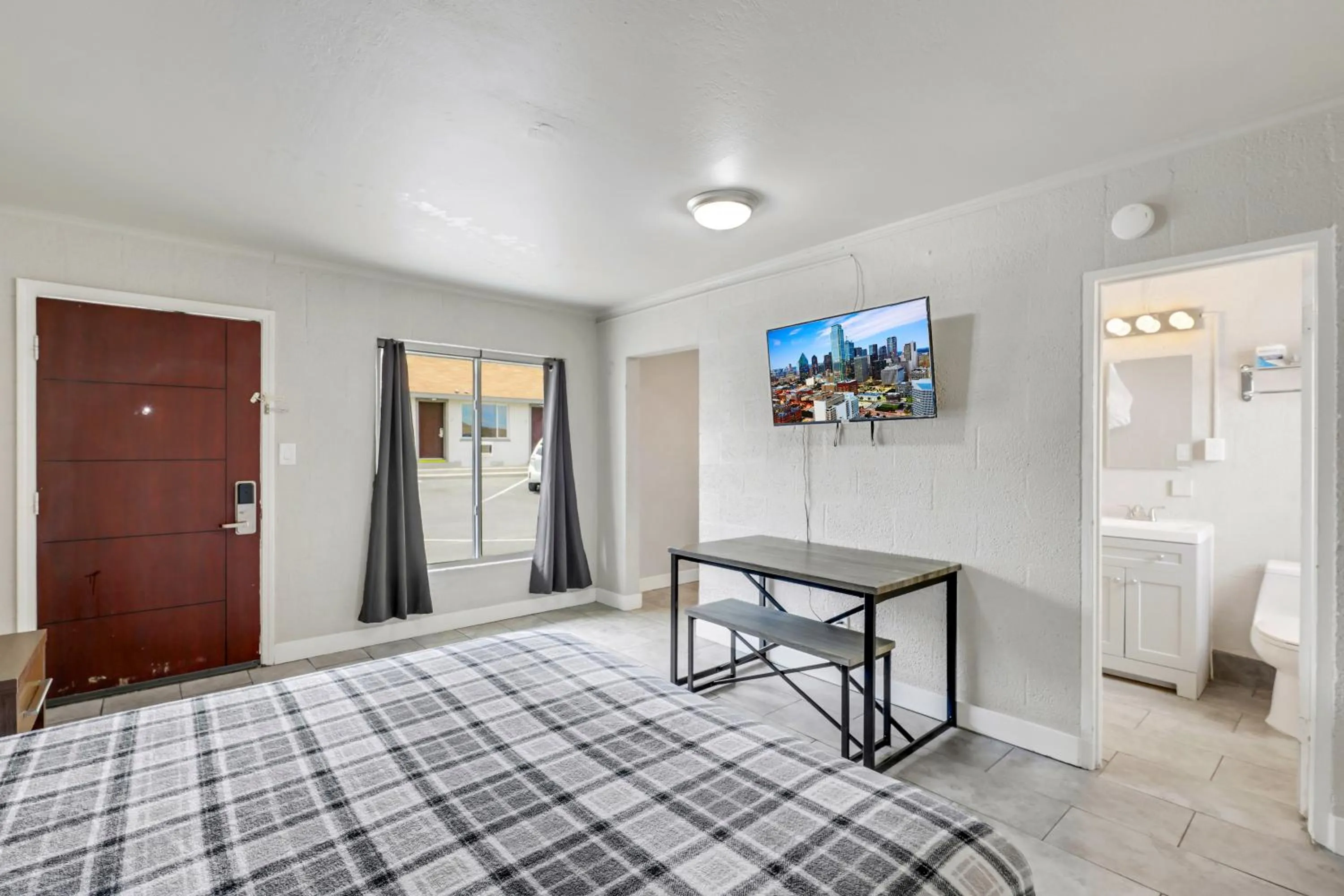 Bed in Desert Moon Motel