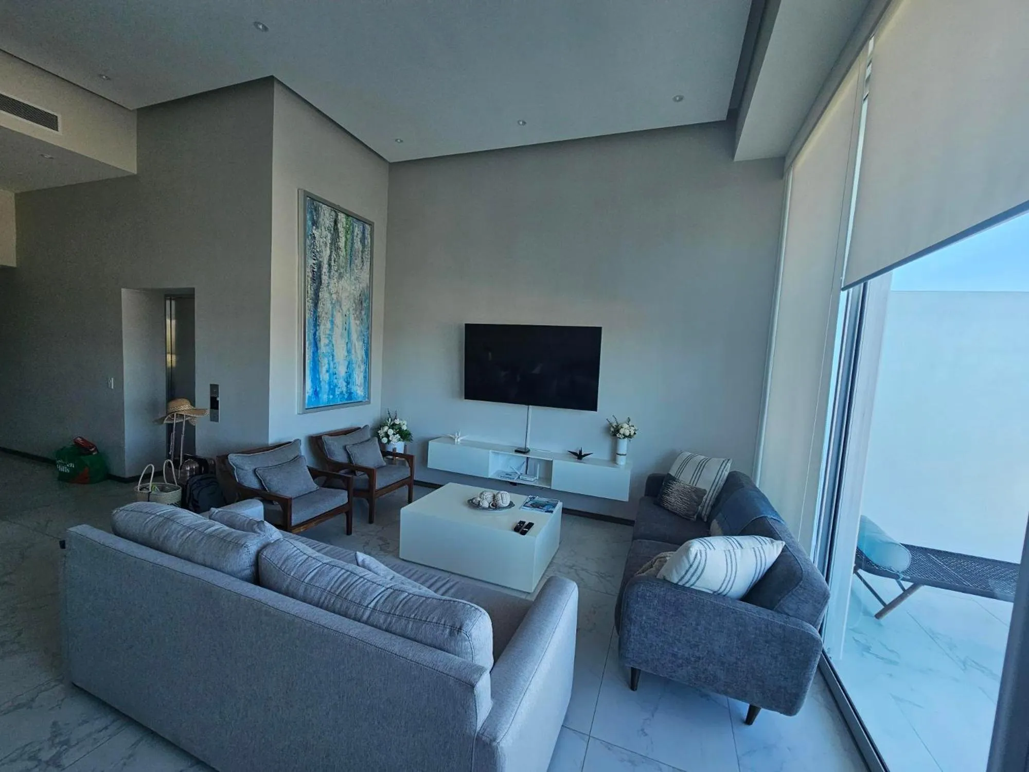 Living room in Maritima Front Beach Apartment