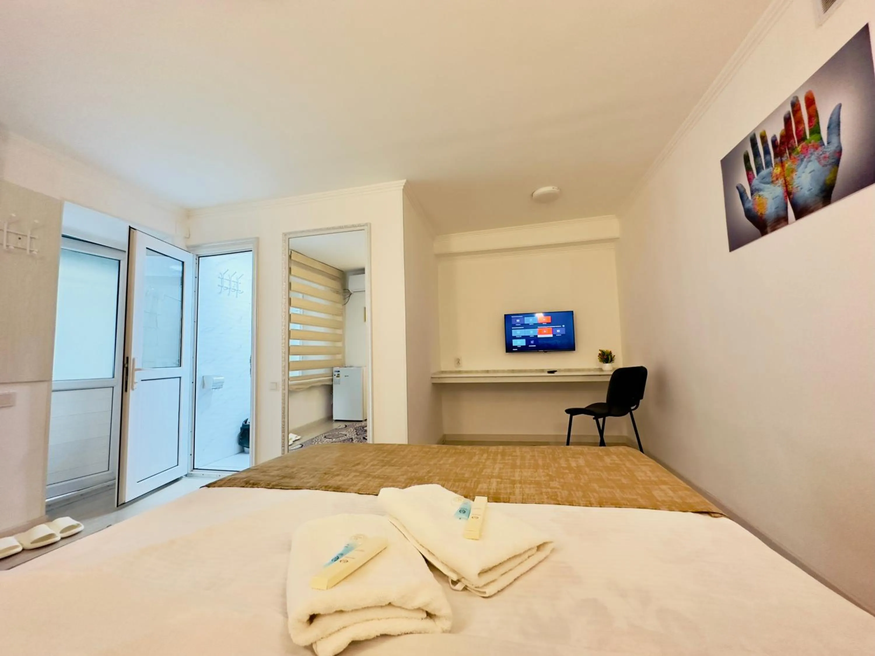 Bed in ABS Guest House Osh