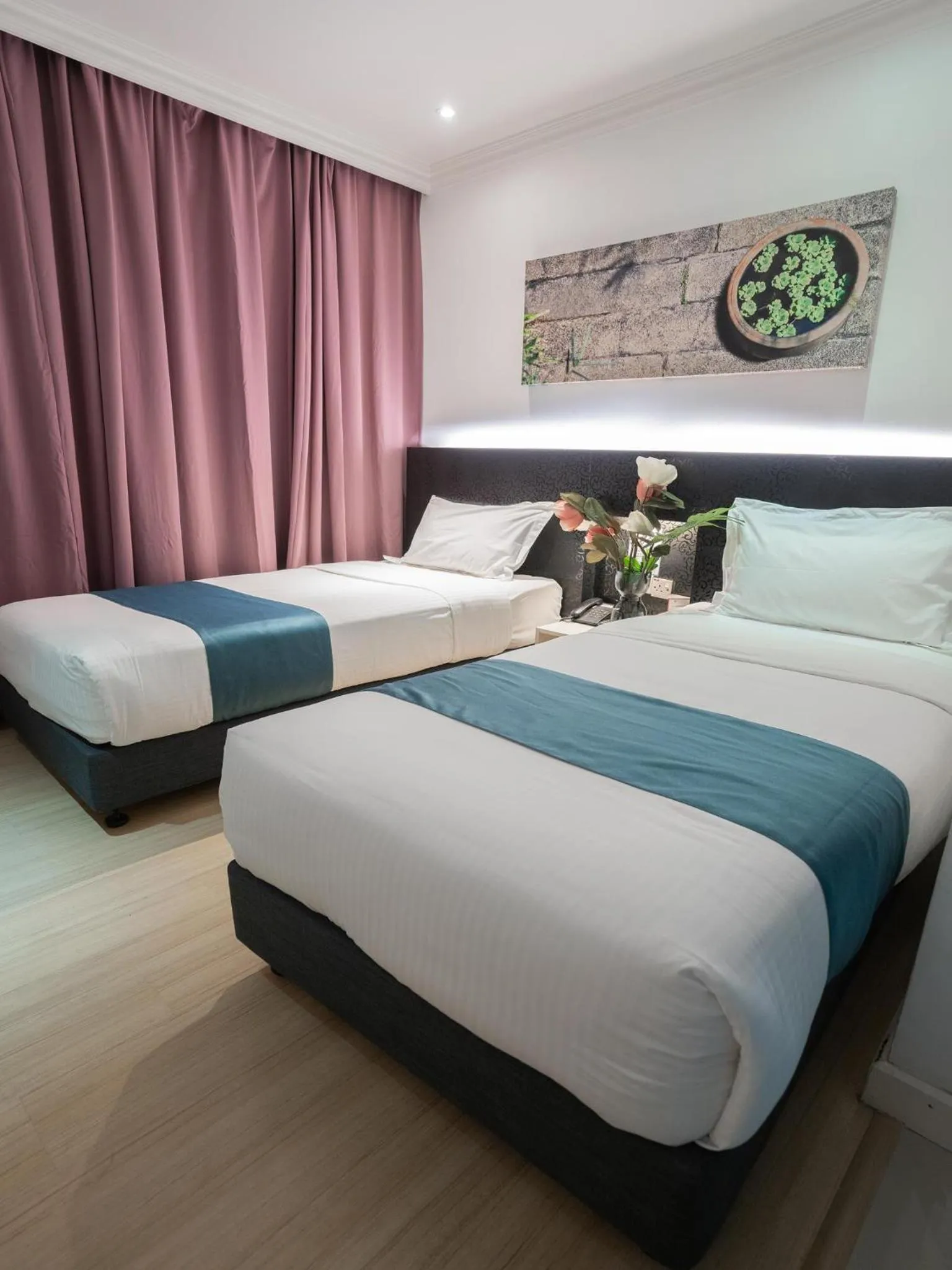 Bed in Floresta Hotel Chinatown