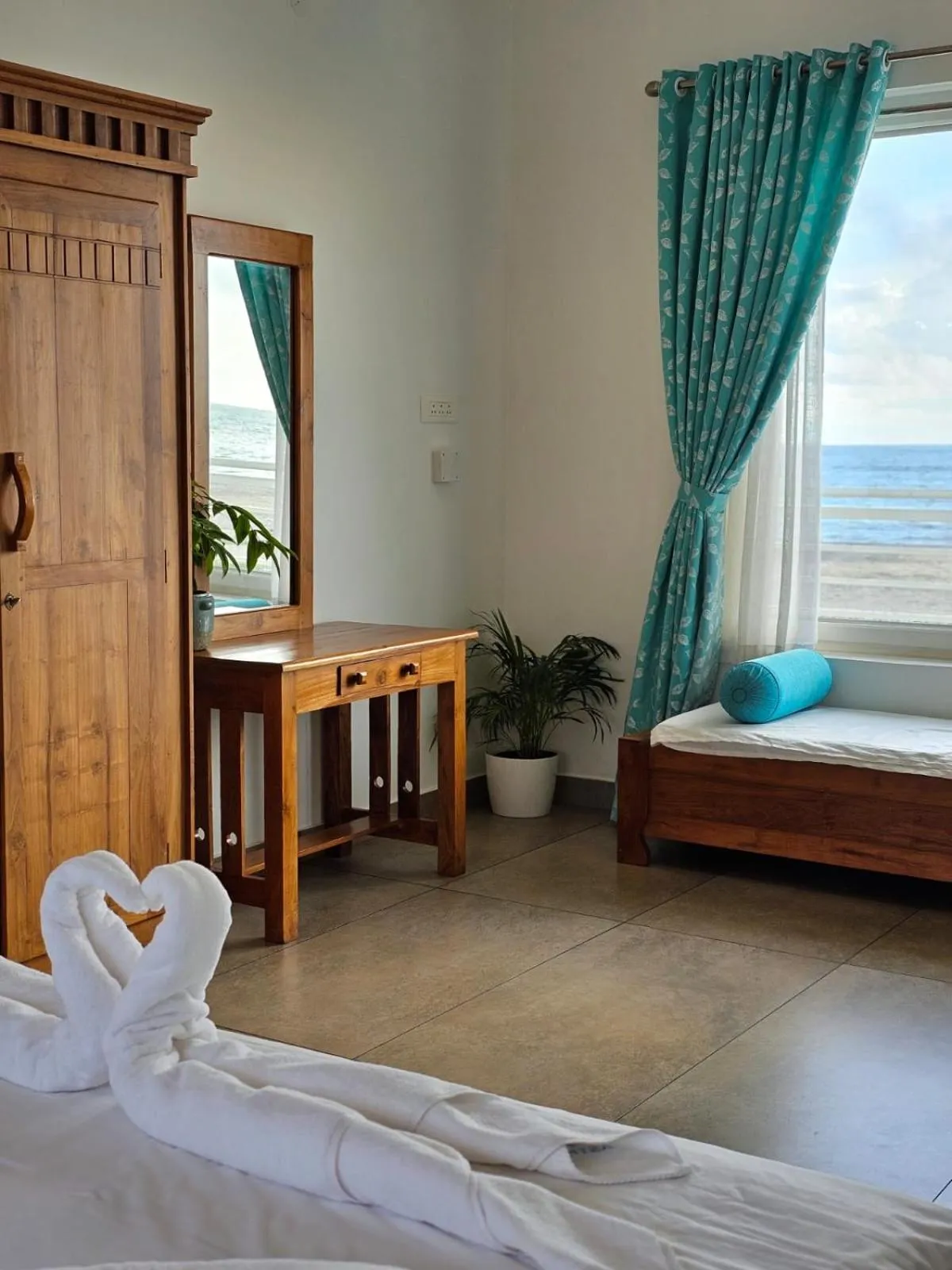 wardrobe, Bed in Asthamaya Beach