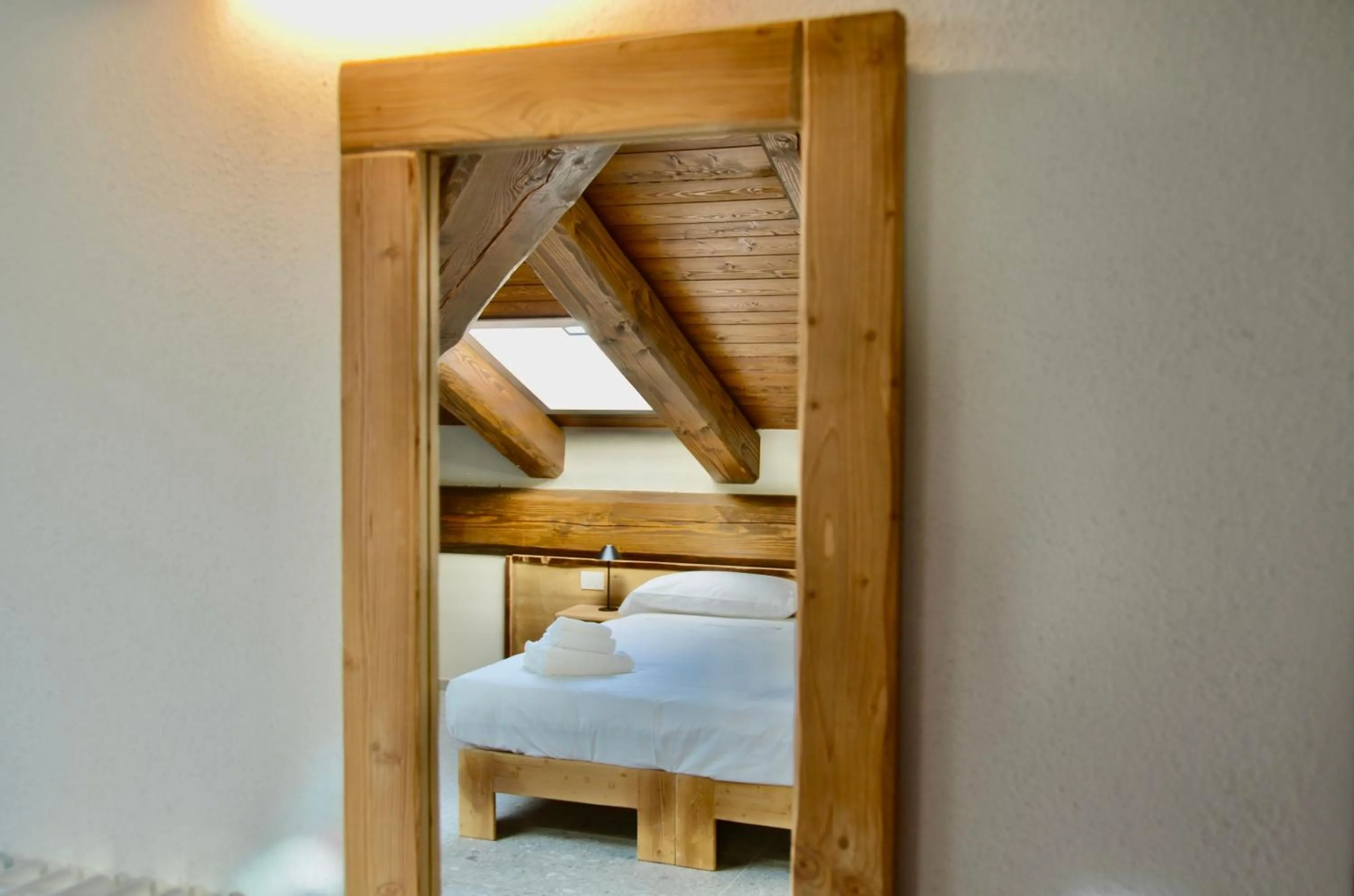 Seating area, Bed in Case Verdi