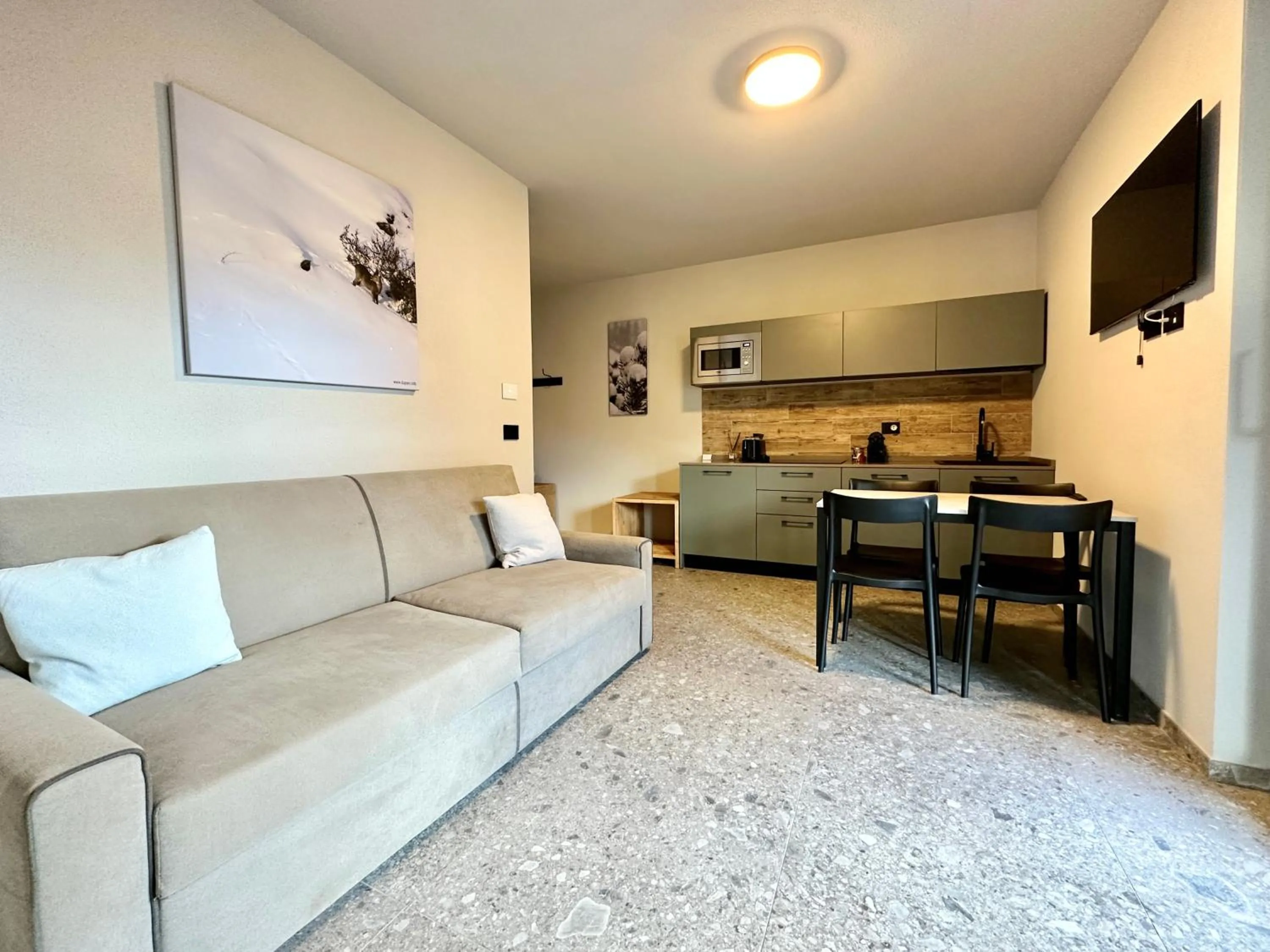 Kitchen or kitchenette in Apartments Du Parc