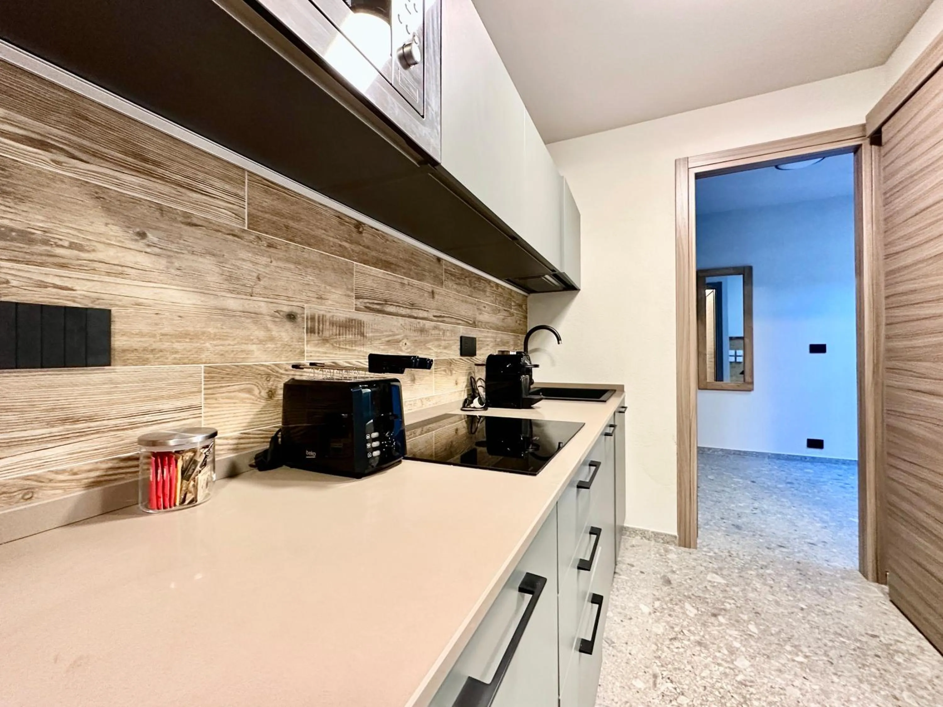 Kitchen or kitchenette in Apartments Du Parc