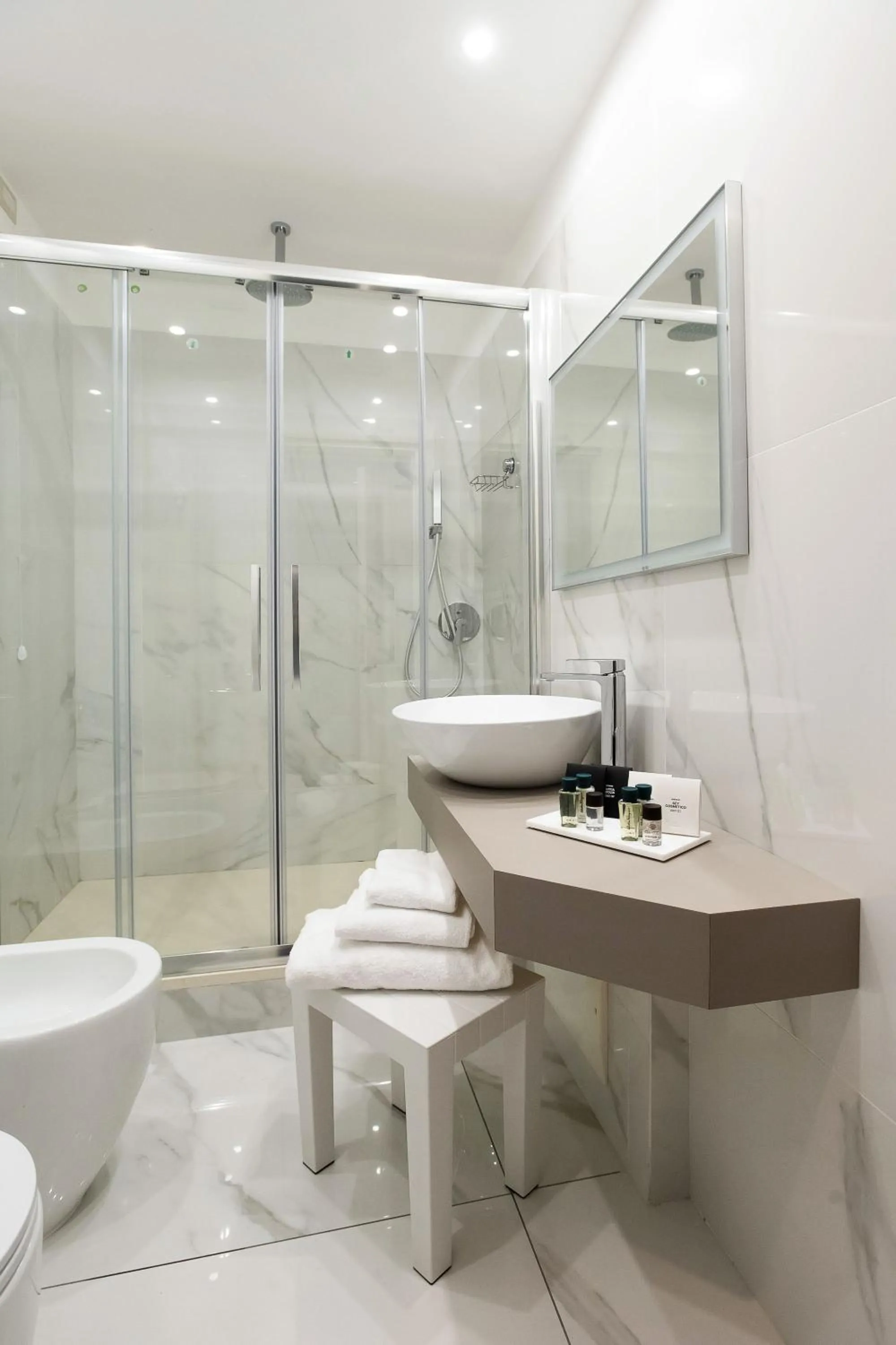 Shower in Imperatrice Suites