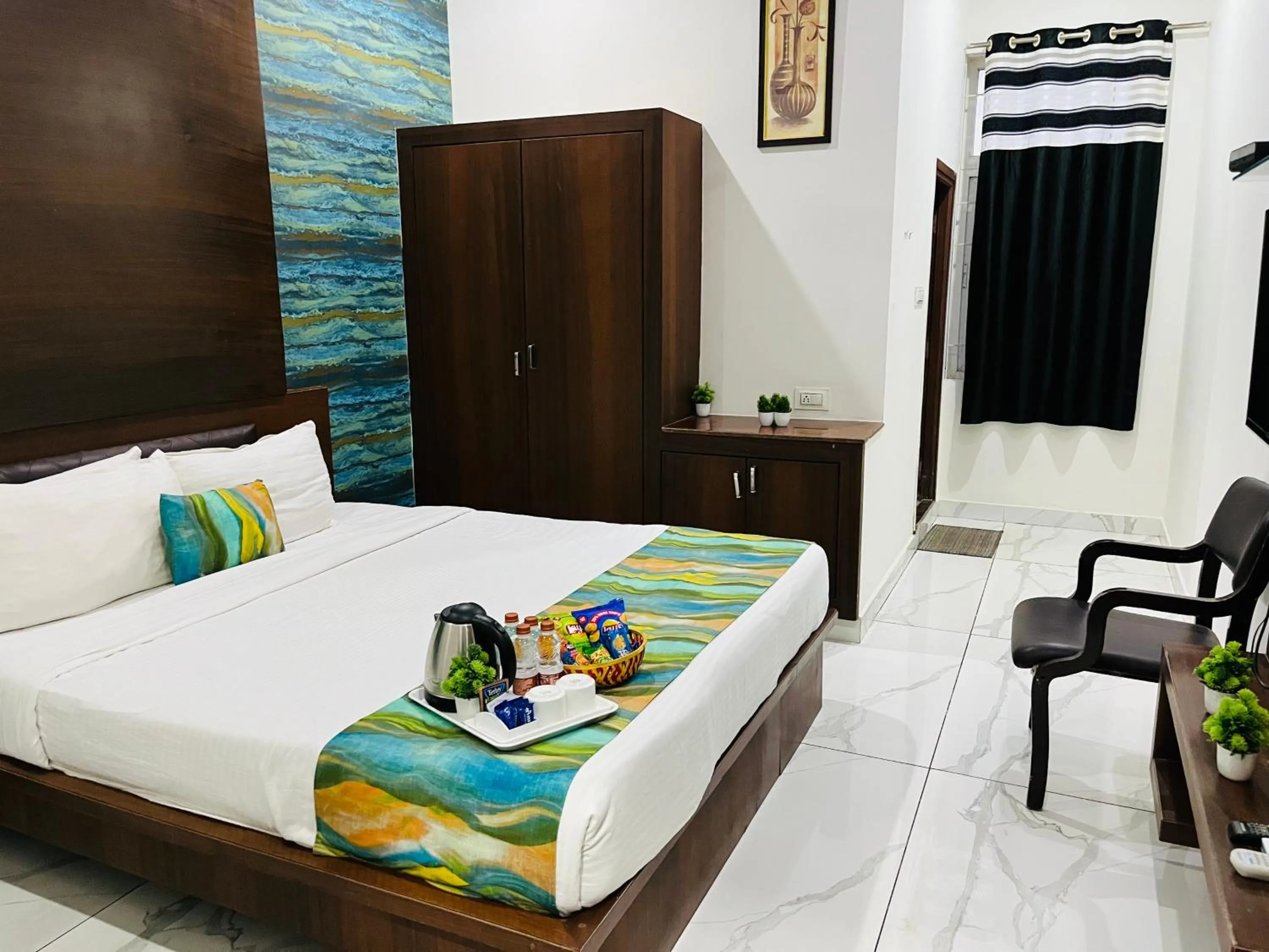 Bed in Hotel Plaza Hyderabad Airport Zone