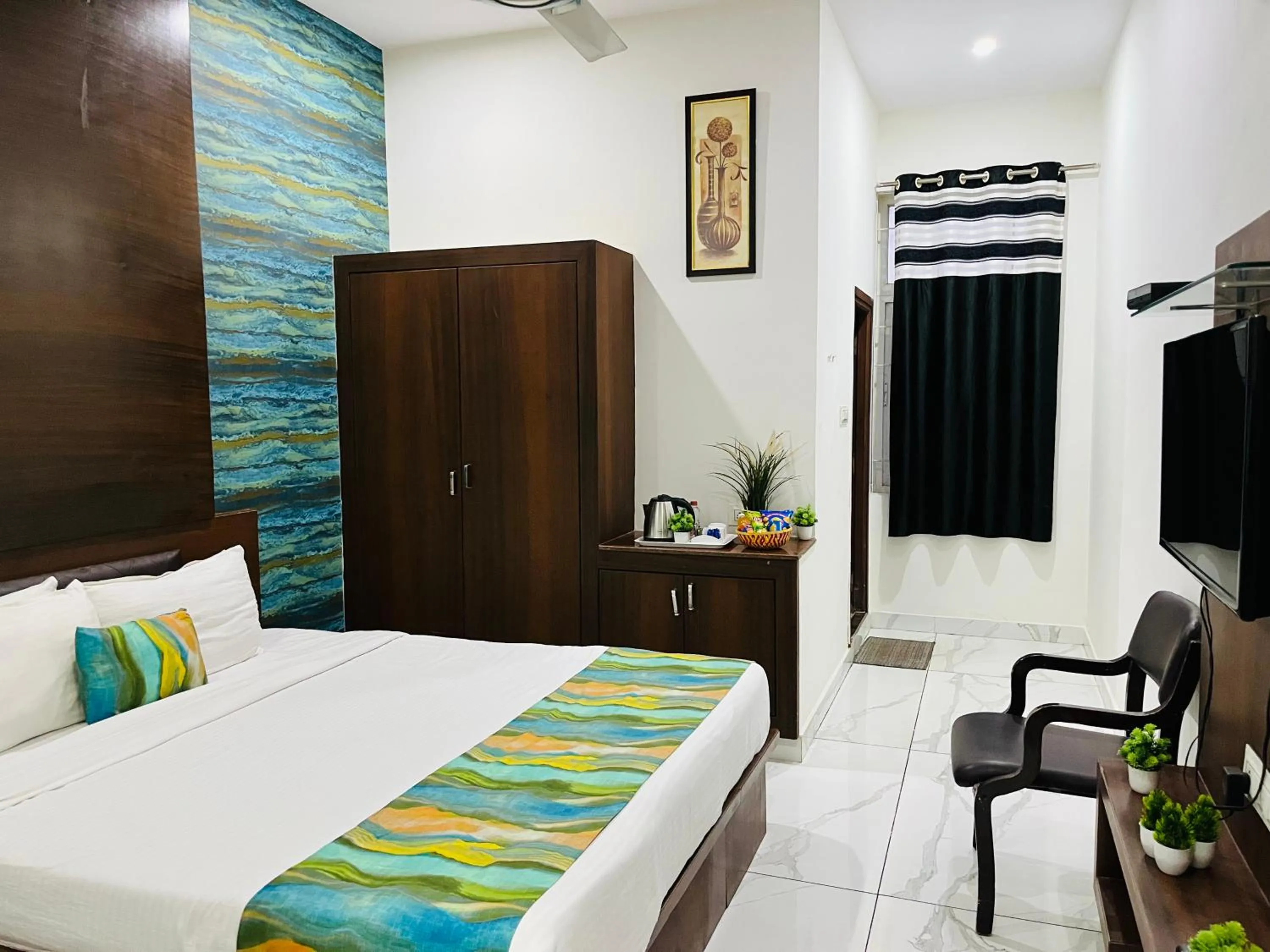 Bed in Hotel Plaza Hyderabad Airport Zone