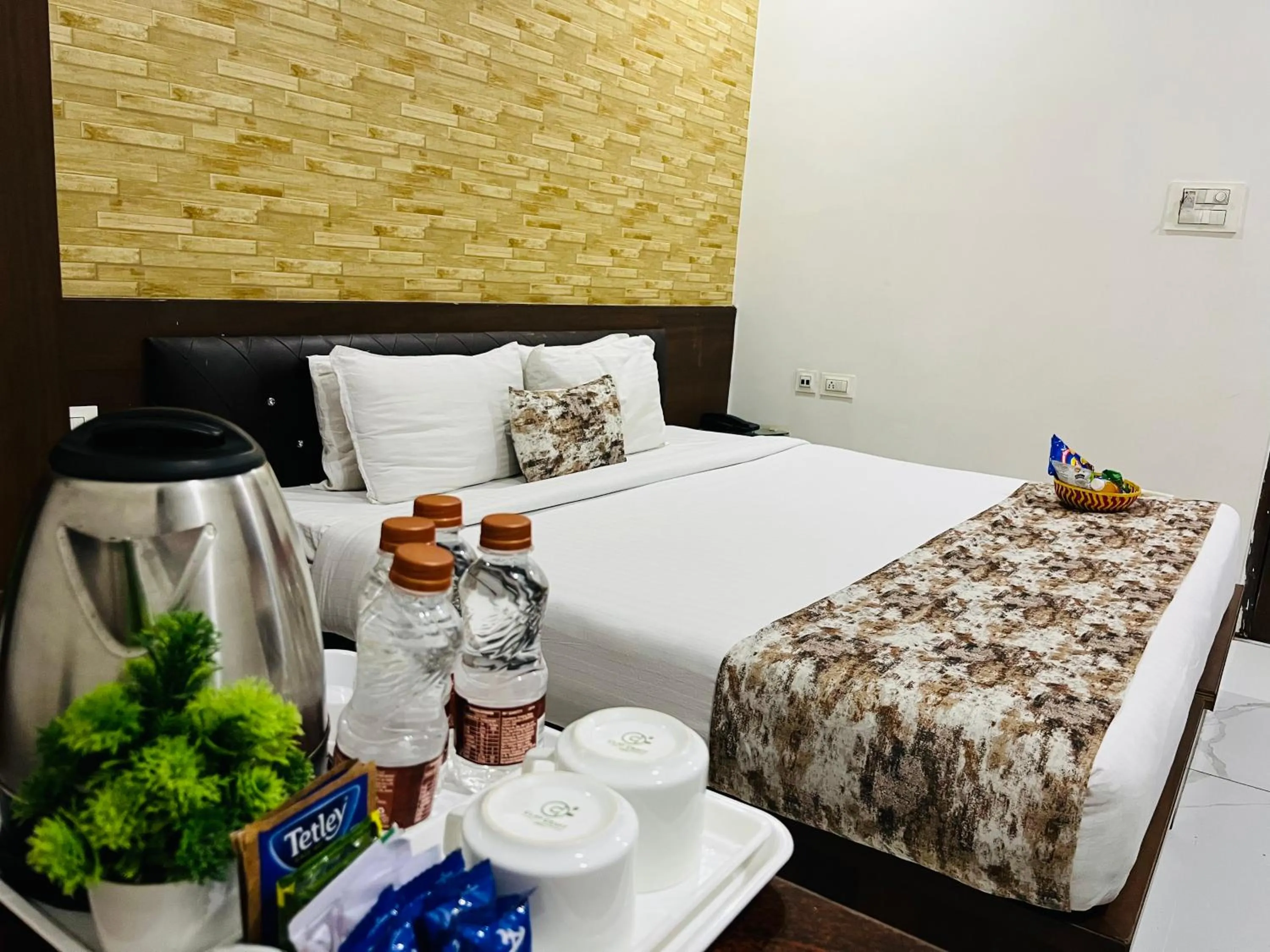 Bed in Hotel Plaza Hyderabad Airport Zone