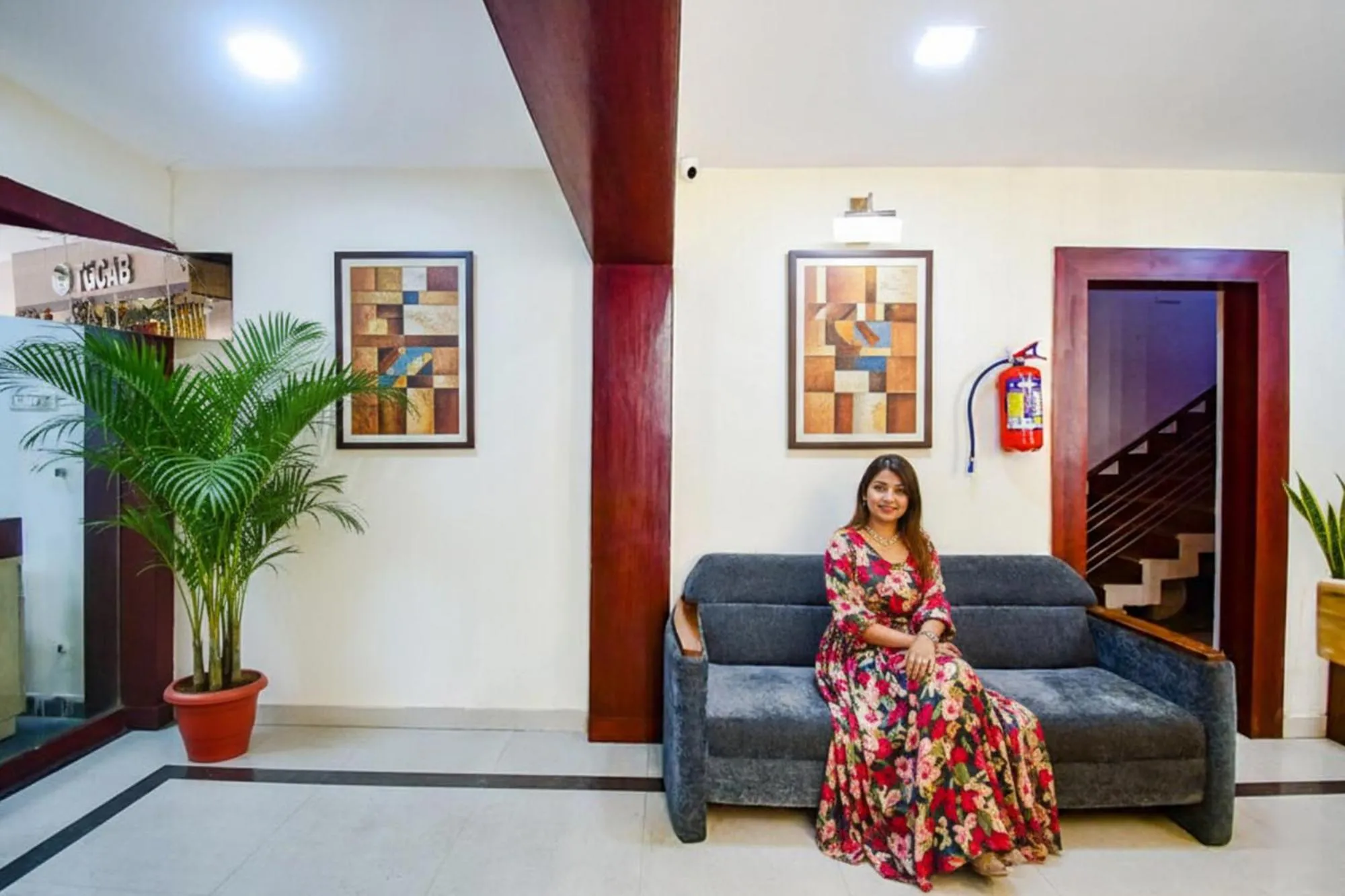 Living room in FabHotel Greenland Grand - Nr Kalinga Stadium