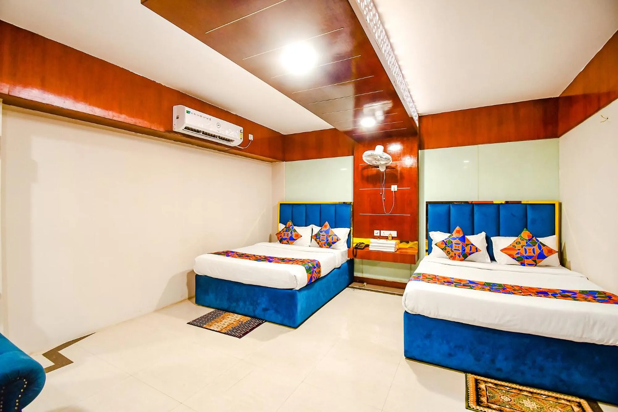 Photo of the whole room, Bed in FabHotel Greenland Grand - Nr Kalinga Stadium