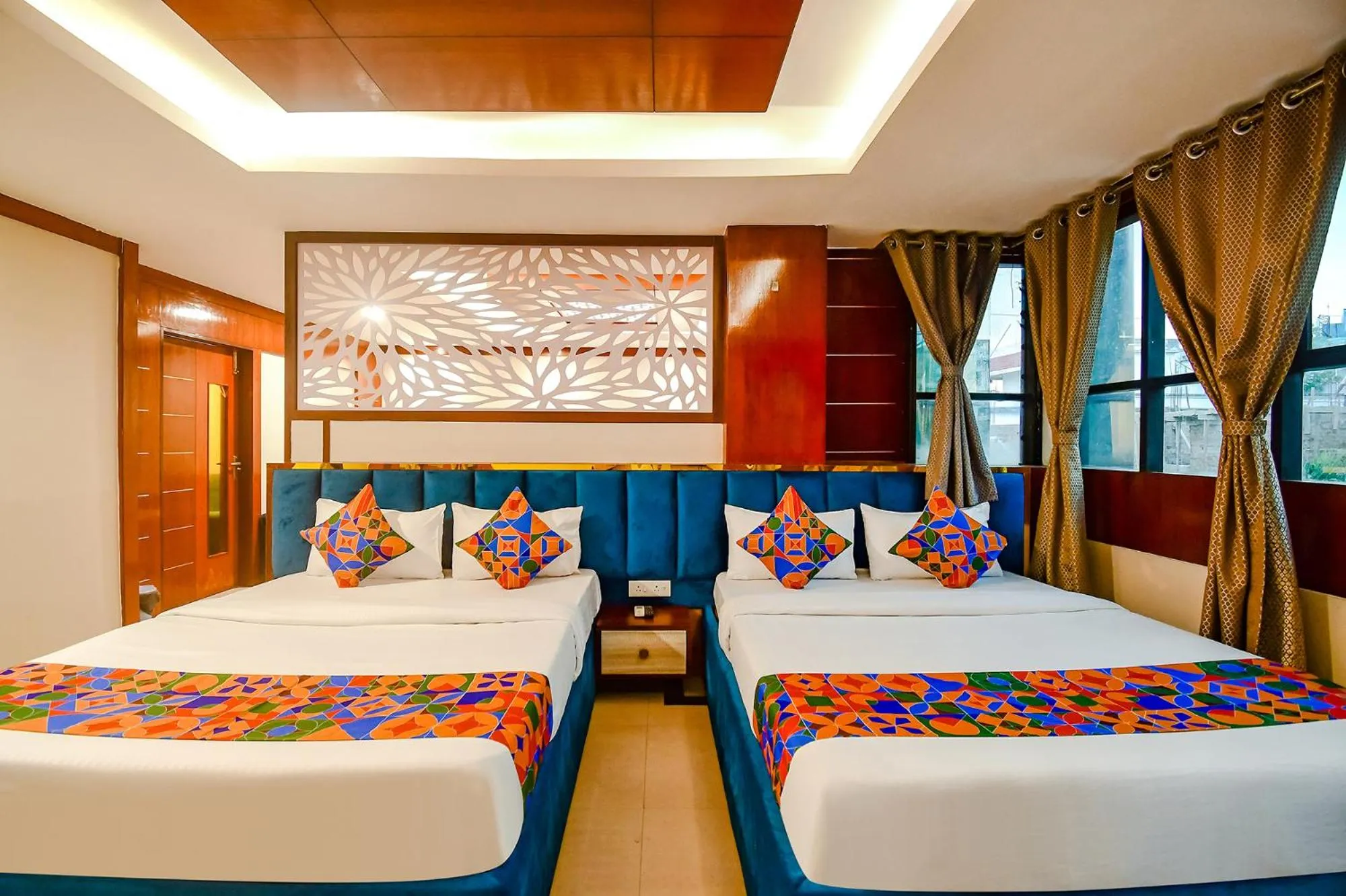 Bed in FabHotel Greenland Grand - Nr Kalinga Stadium