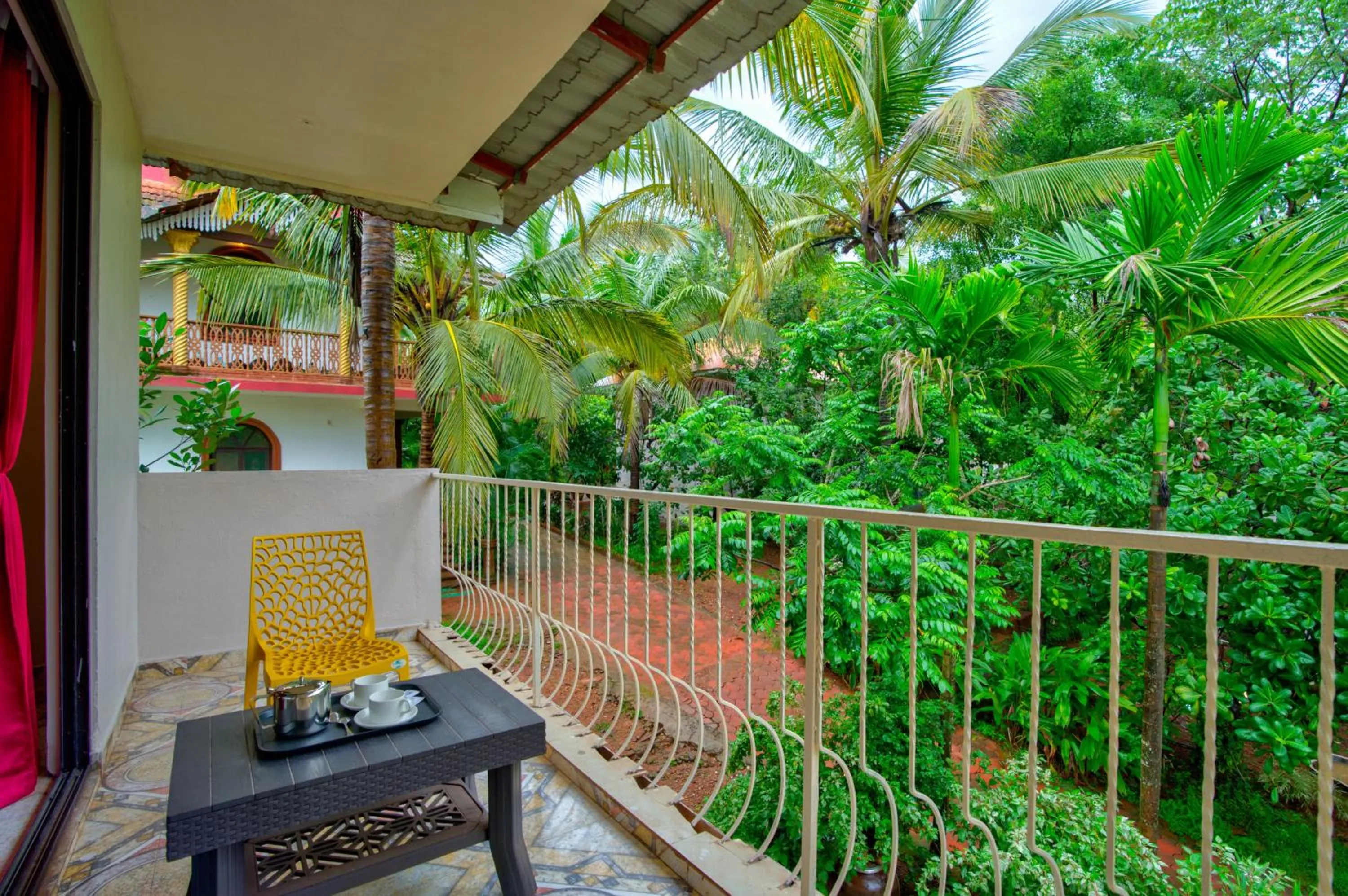 Patio in La Station Resort Vagator