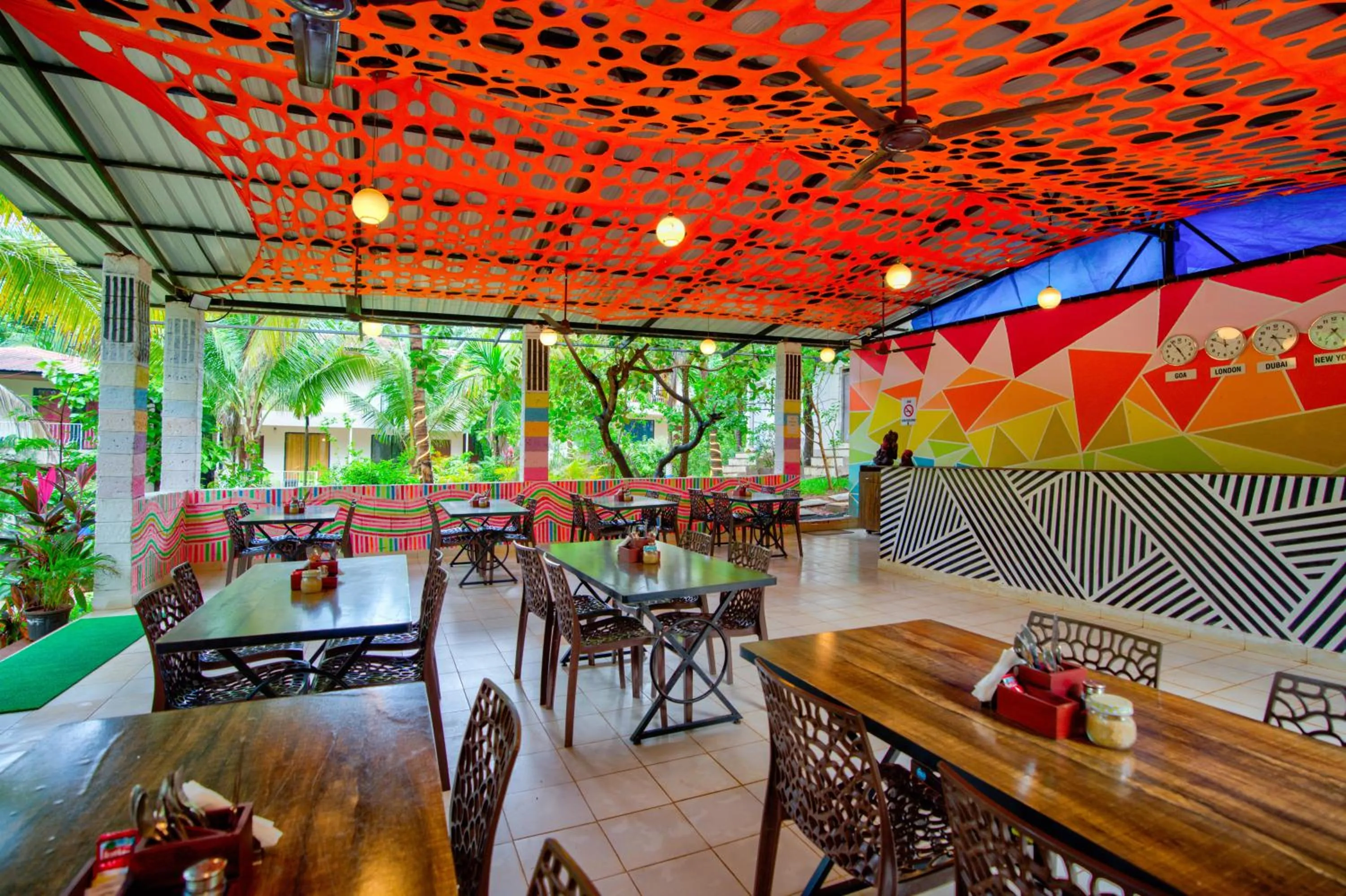 Patio in La Station Resort Vagator