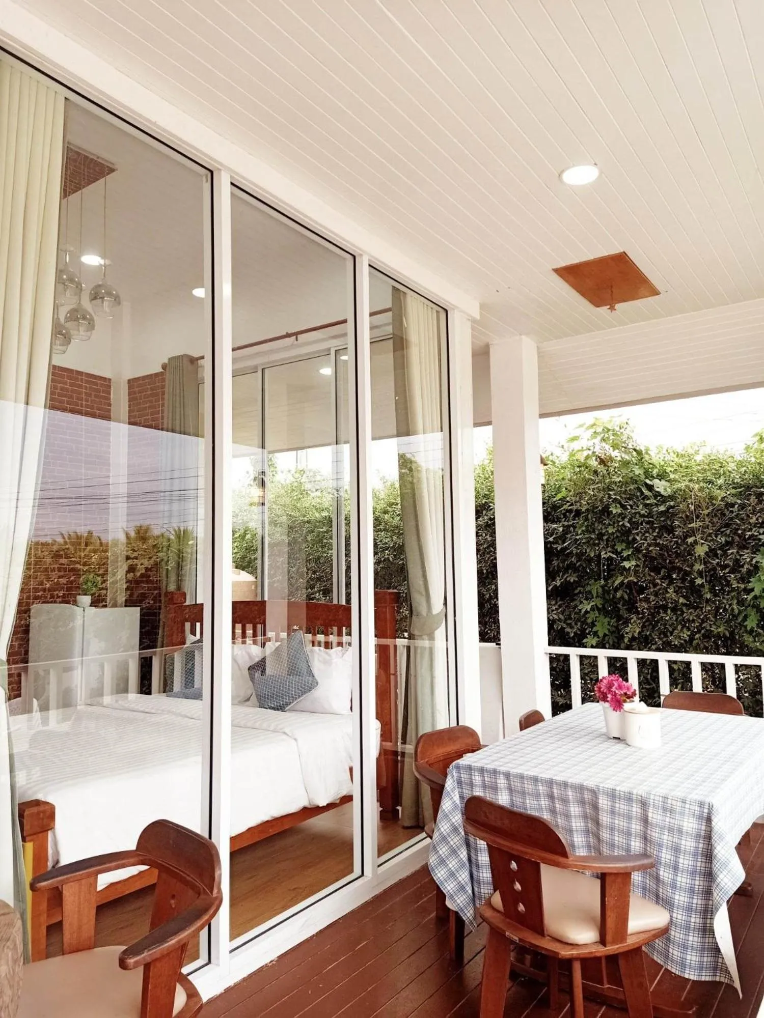 Balcony/Terrace in ภูฝ้ายวิลล่า Phufai villa