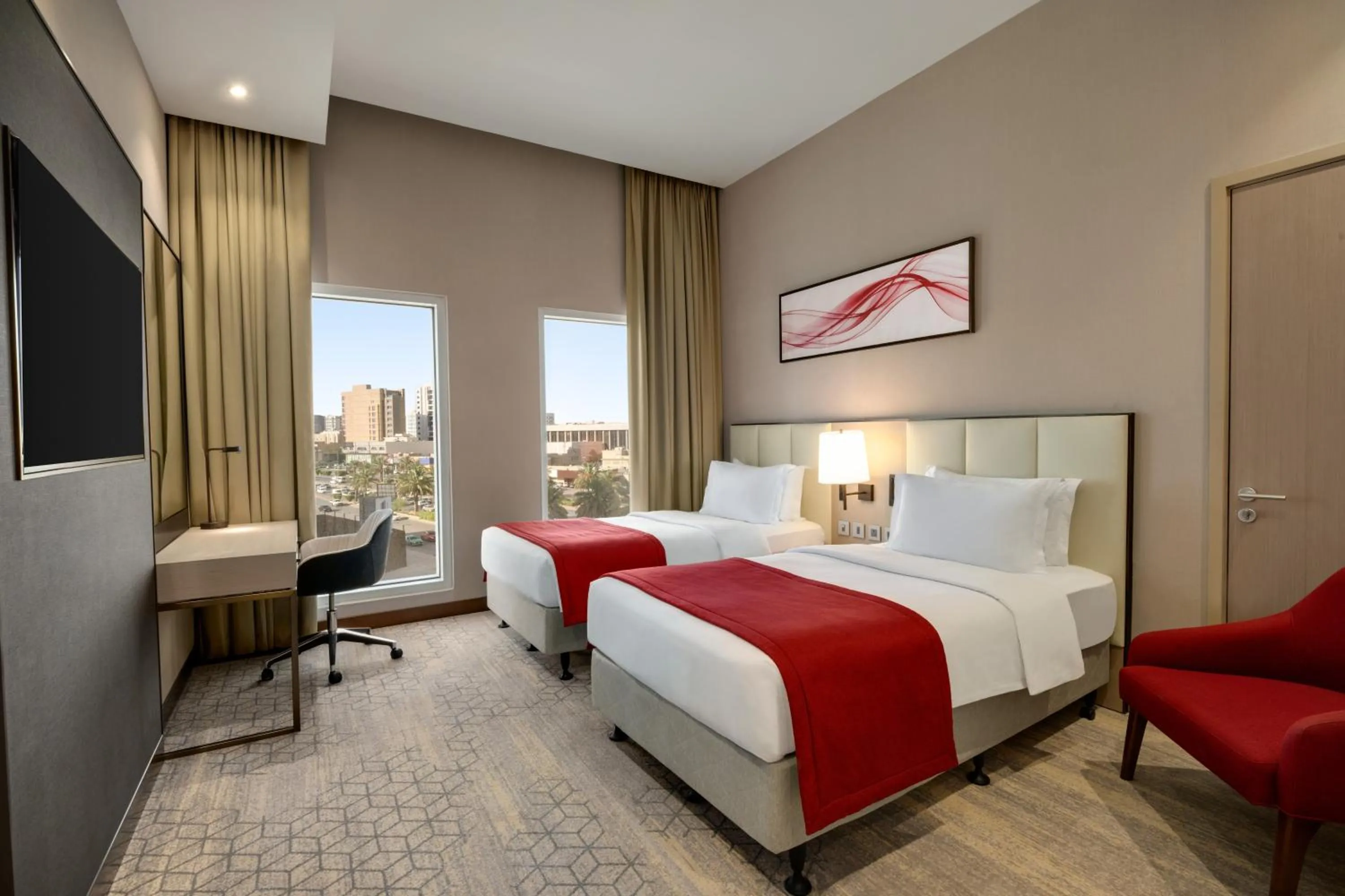 Bed in Ramada by Wyndham Riyadh King Fahd Road