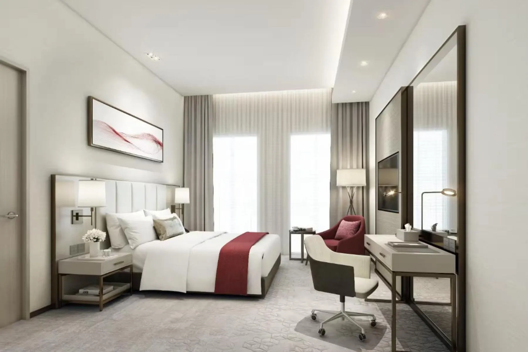 Bedroom, Bed in Ramada by Wyndham Riyadh King Fahd Road