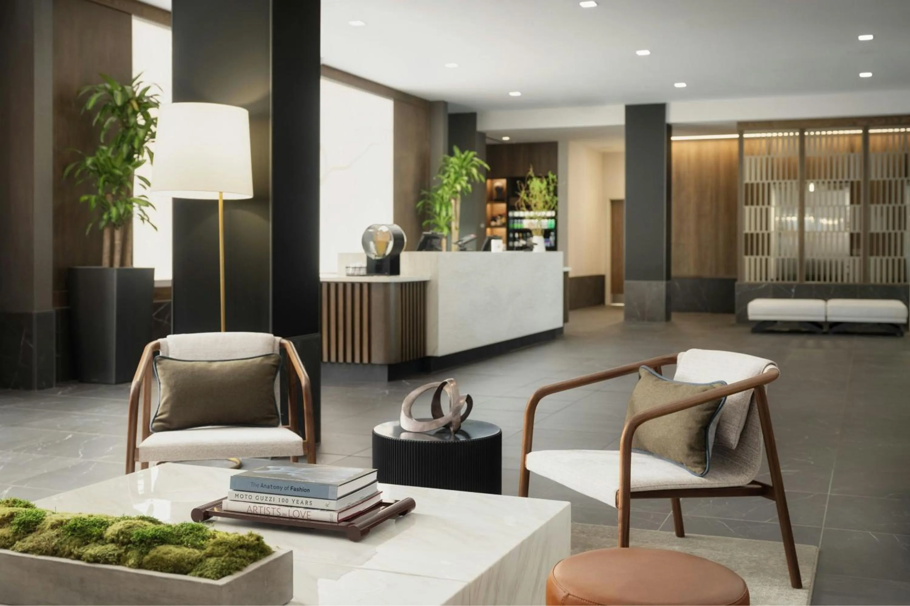 Lobby or reception in AC Hotel by Marriott Dayton