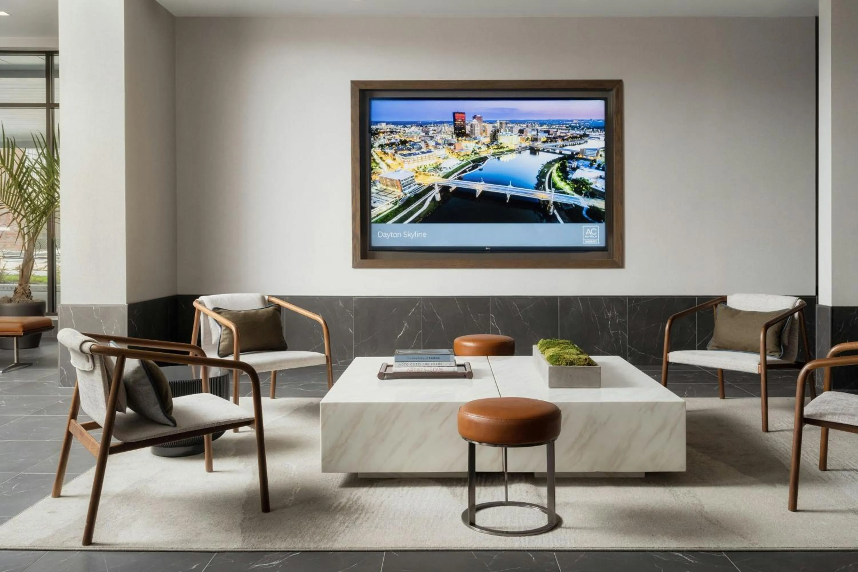 Lobby or reception in AC Hotel by Marriott Dayton