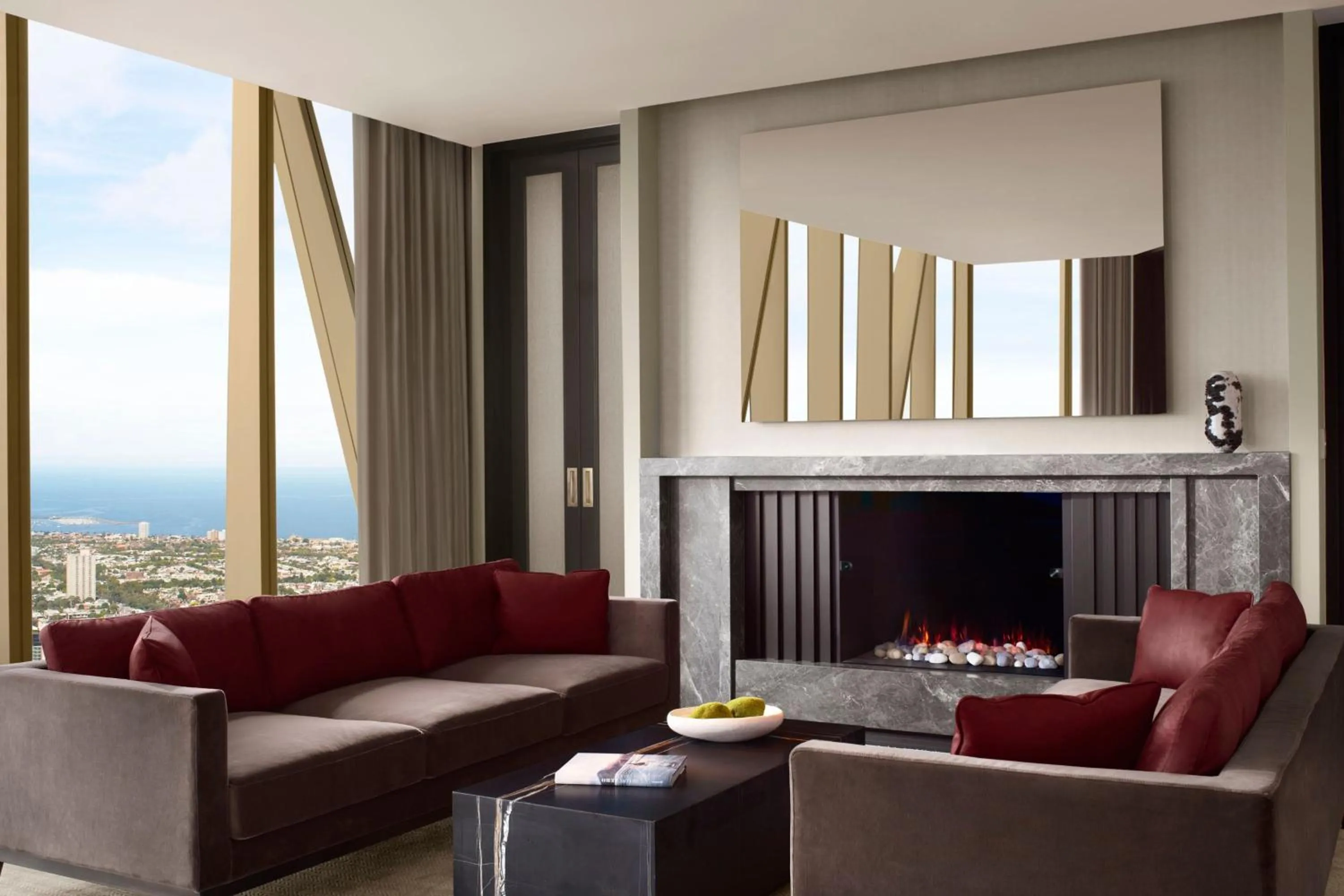 Living room in The Ritz-Carlton, Melbourne