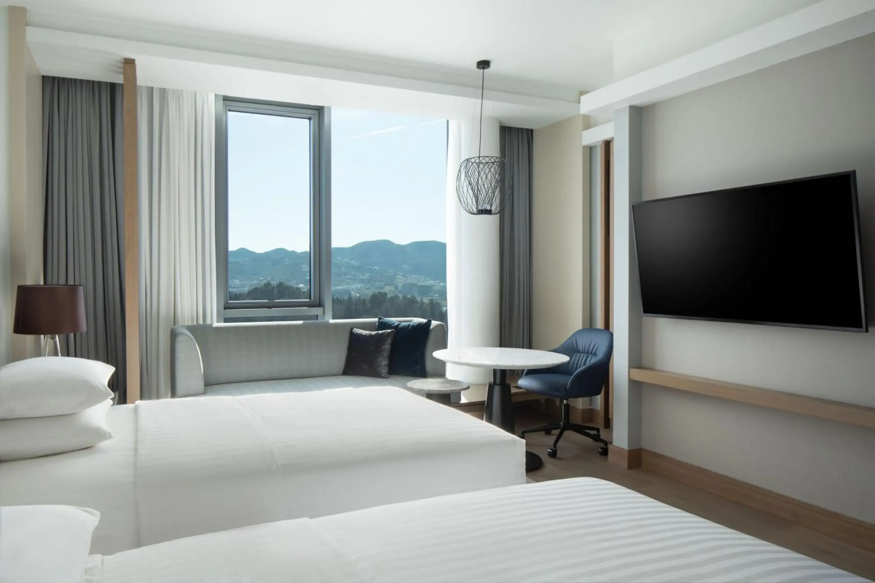 Deluxe Twin Room with City View in Tirana Marriott Hotel Deluxe Twin Room with City View in Tirana Marriott Hotel