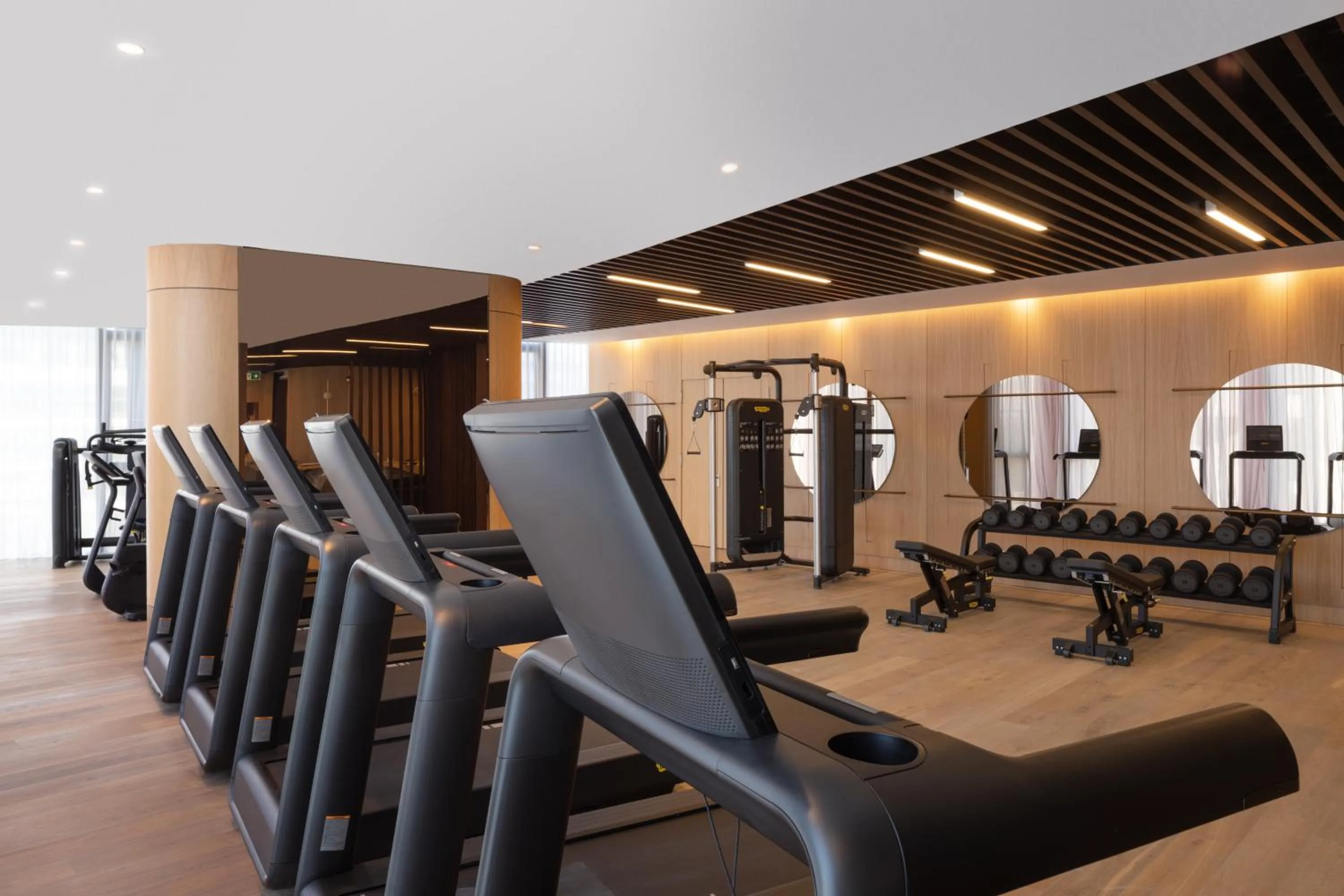 Fitness centre/facilities in Tirana Marriott Hotel