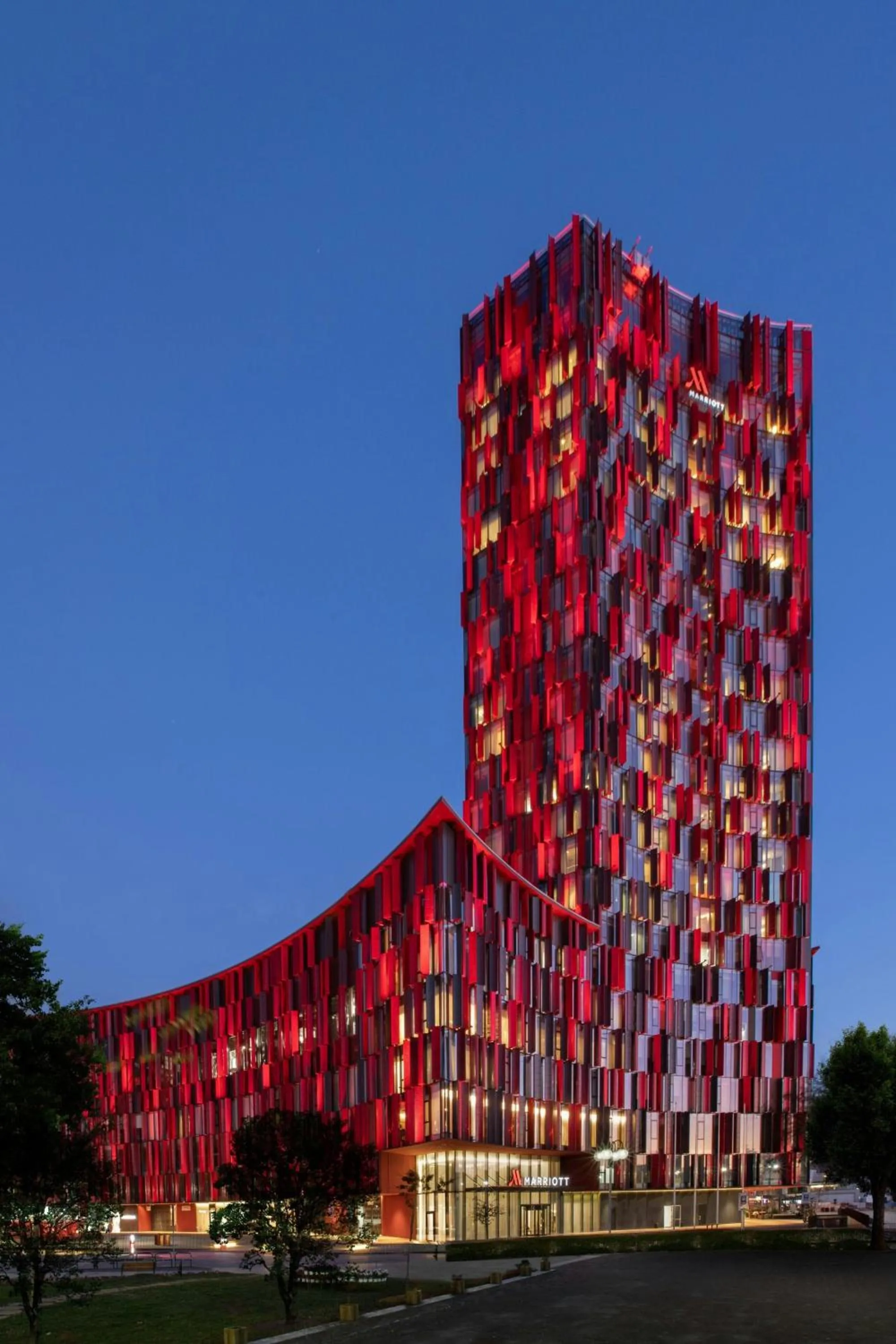 Property building in Tirana Marriott Hotel