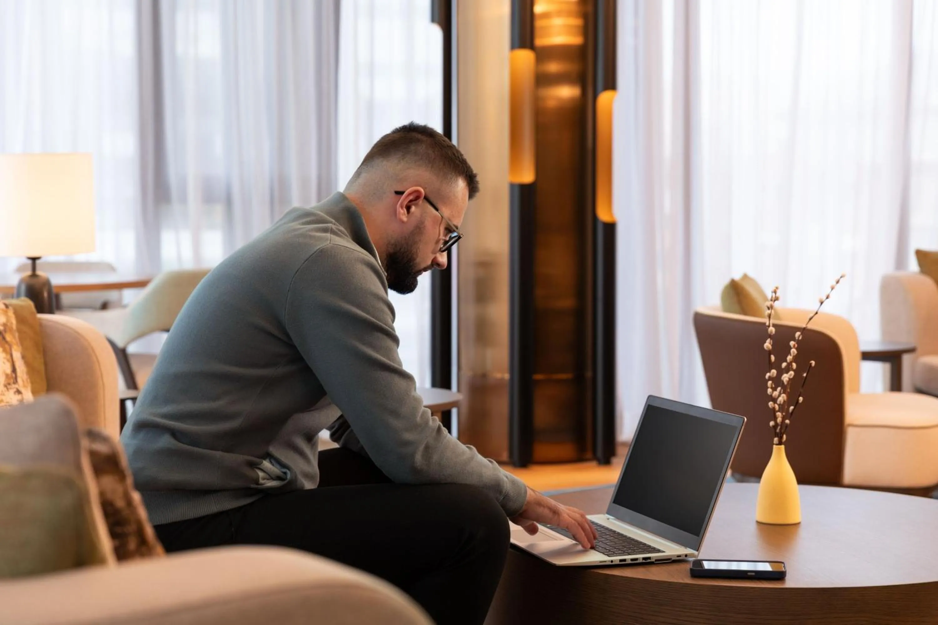 Lounge or bar in Tirana Marriott Hotel