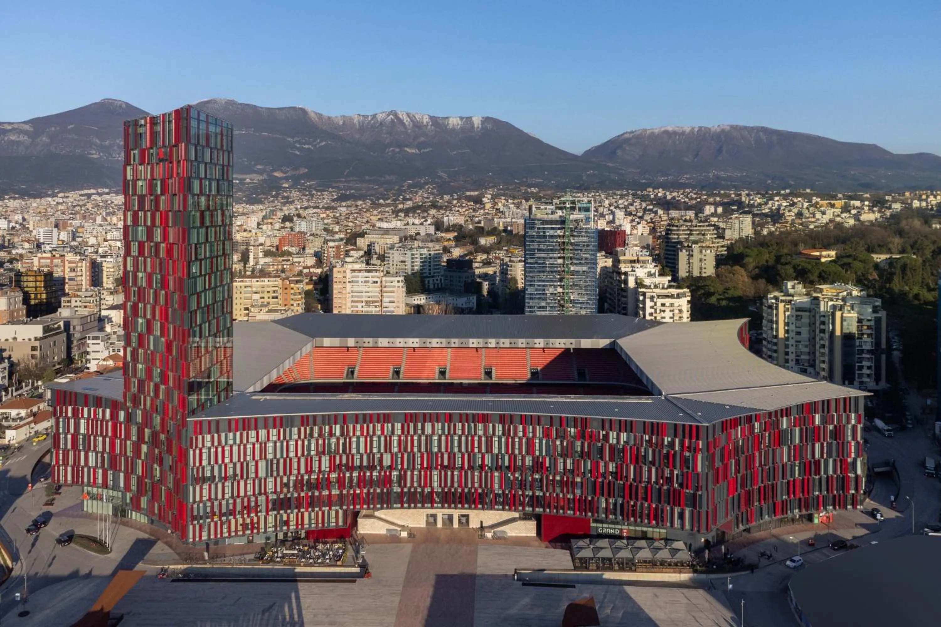 Property building in Tirana Marriott Hotel