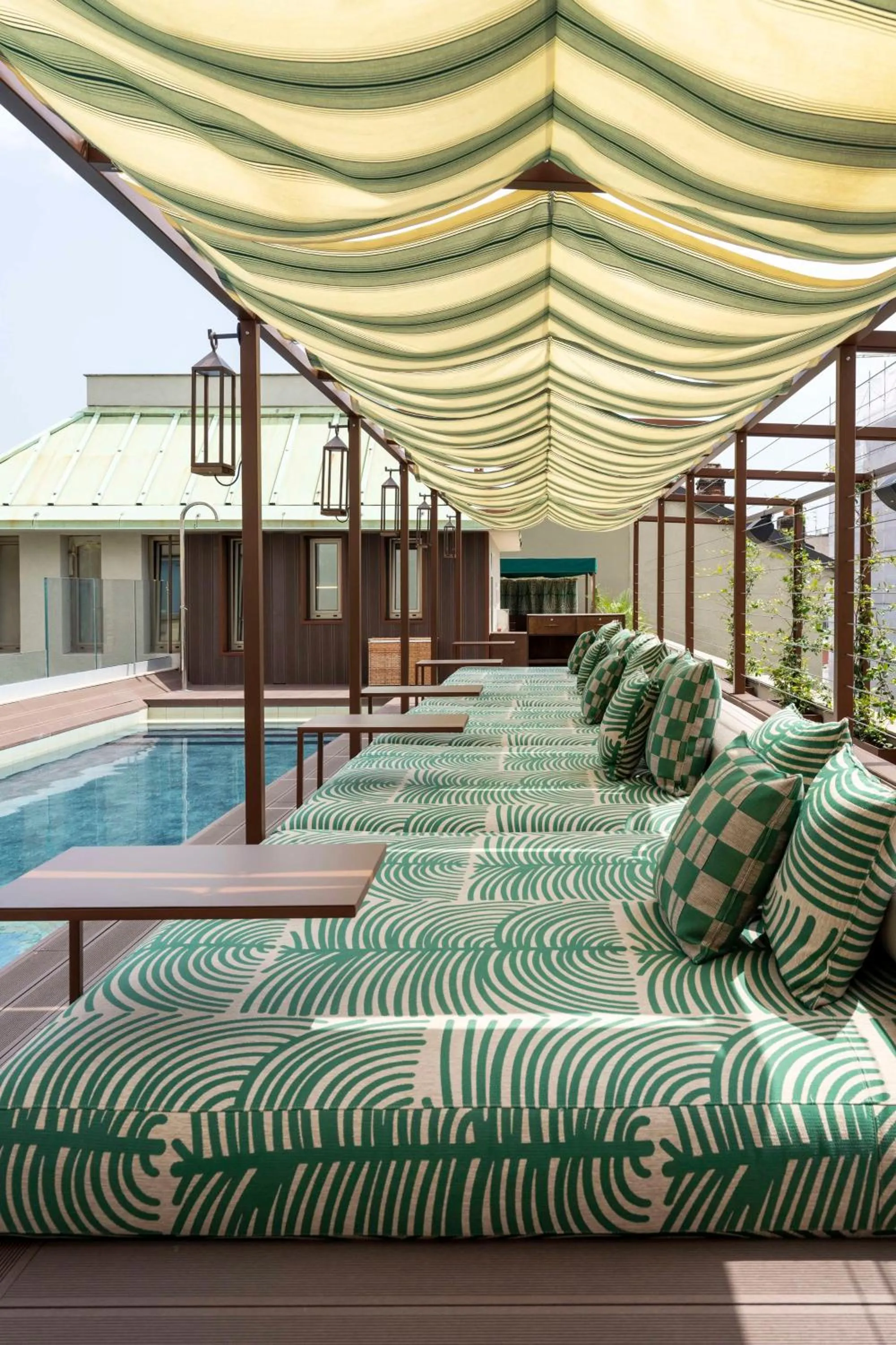 Pool view in Radisson Collection Hotel, Santa Sofia Milan