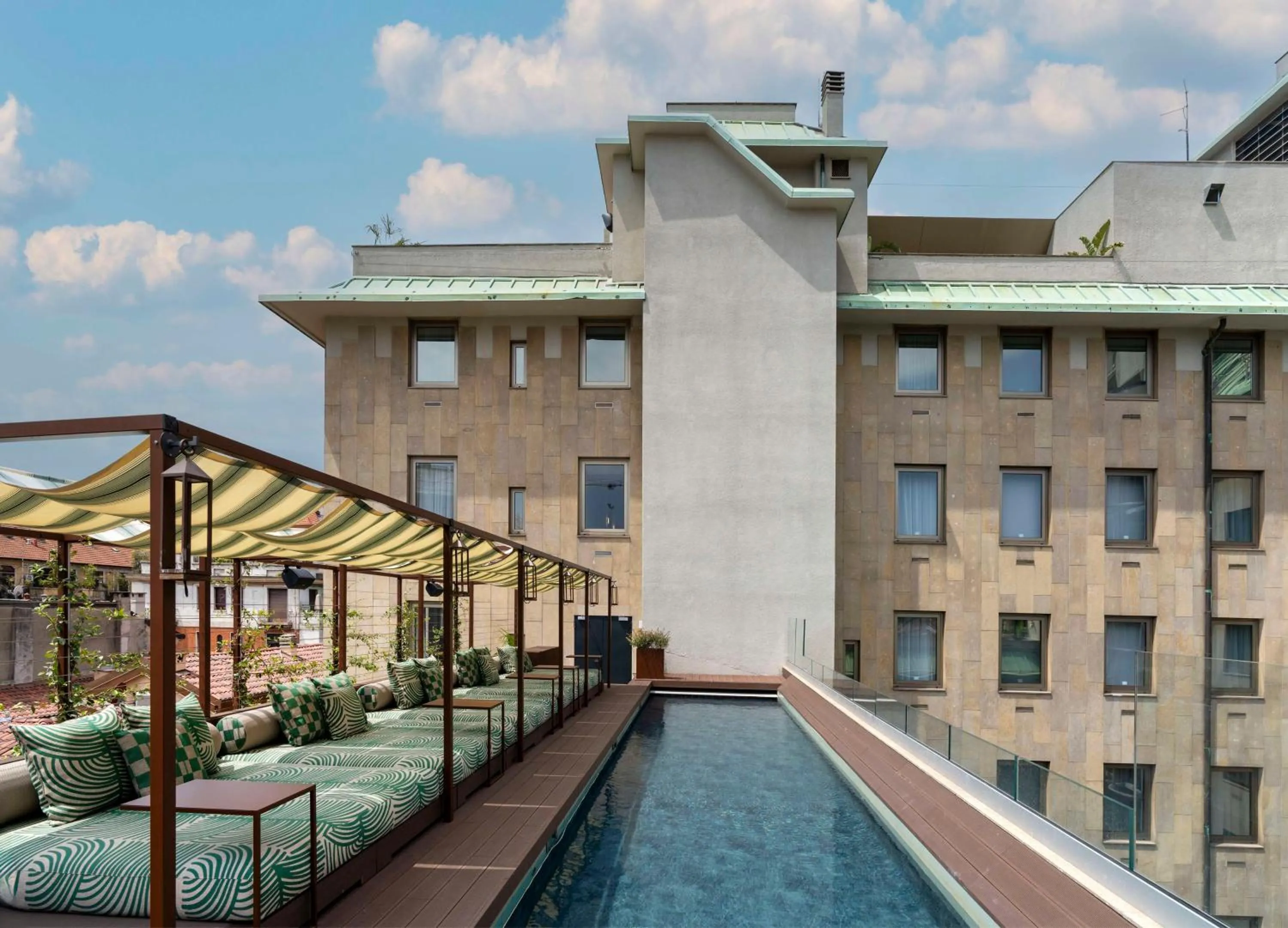 Pool view in Radisson Collection Hotel, Santa Sofia Milan