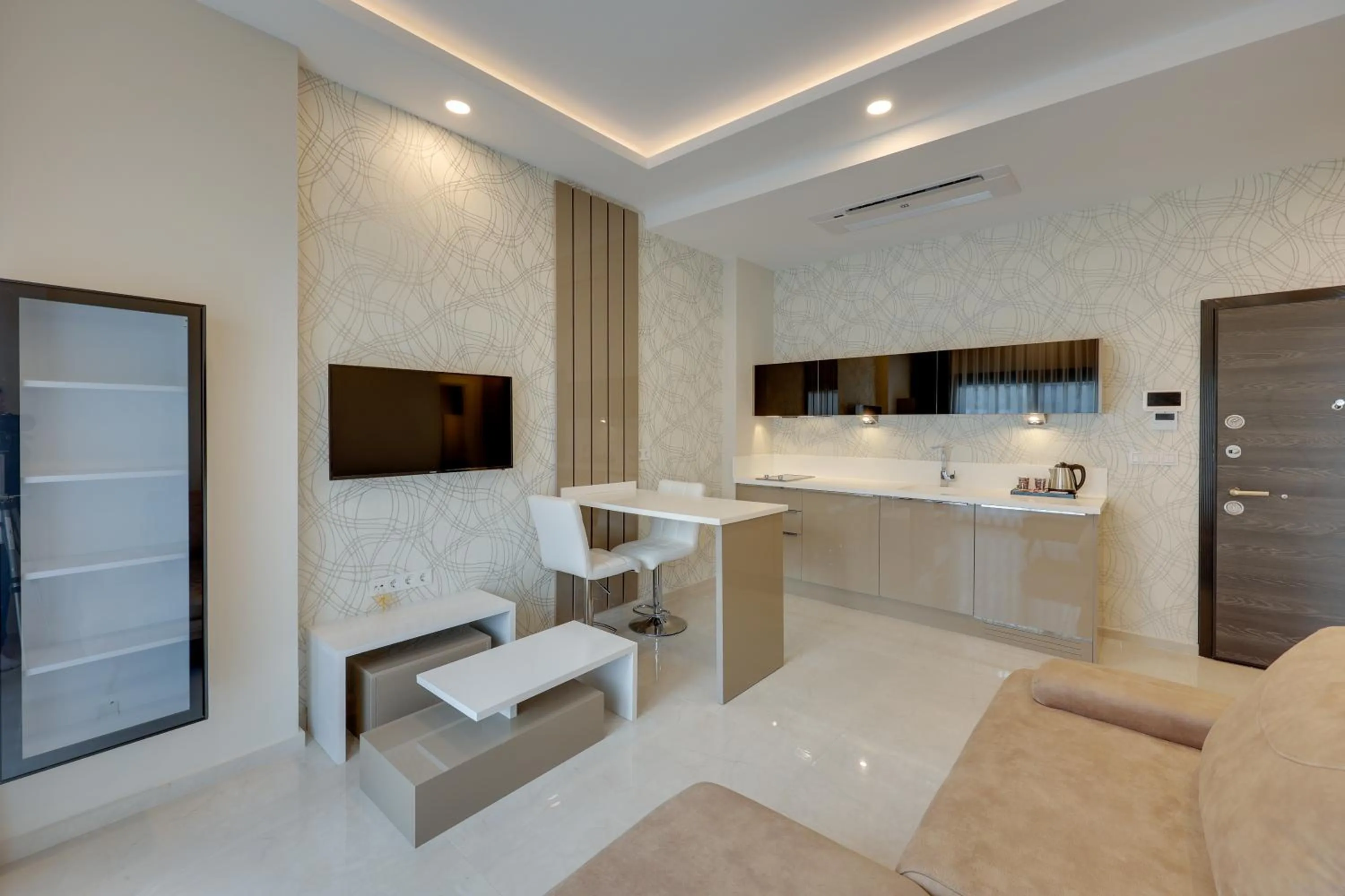 Kitchen or kitchenette in Ege Birlik Seasight Suites