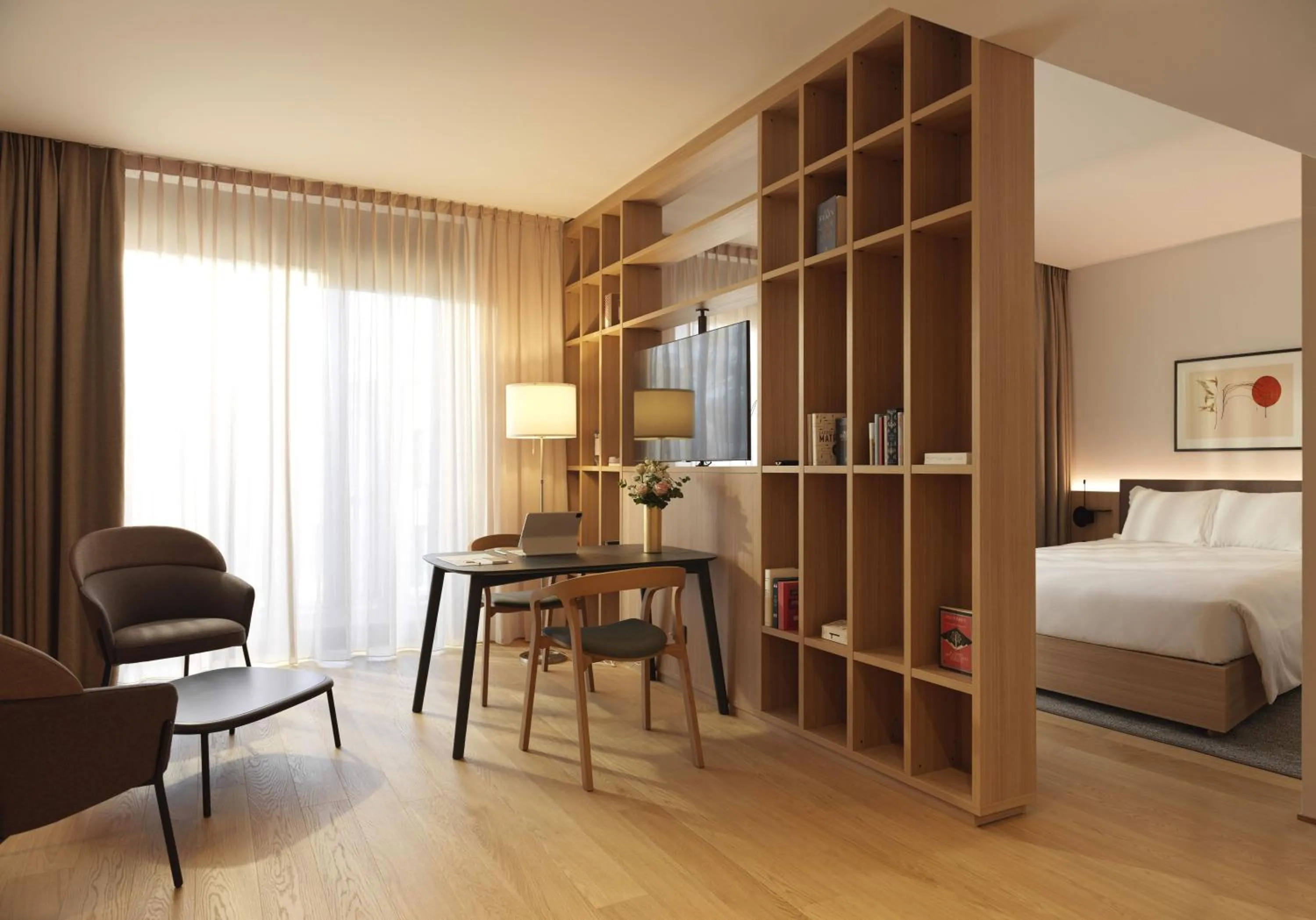 Bed in Le Fucine Hotel